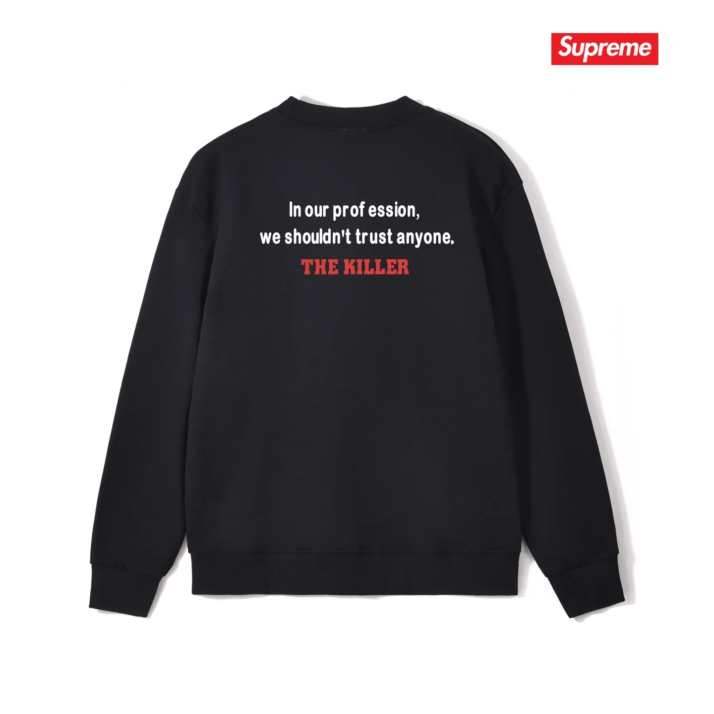 S 1036 # p 80💰 Supreme FW 18 The Killer Trust Tee Red 400 Quality💥 Same Style ：Black White Gray Size：S M L XL XXL