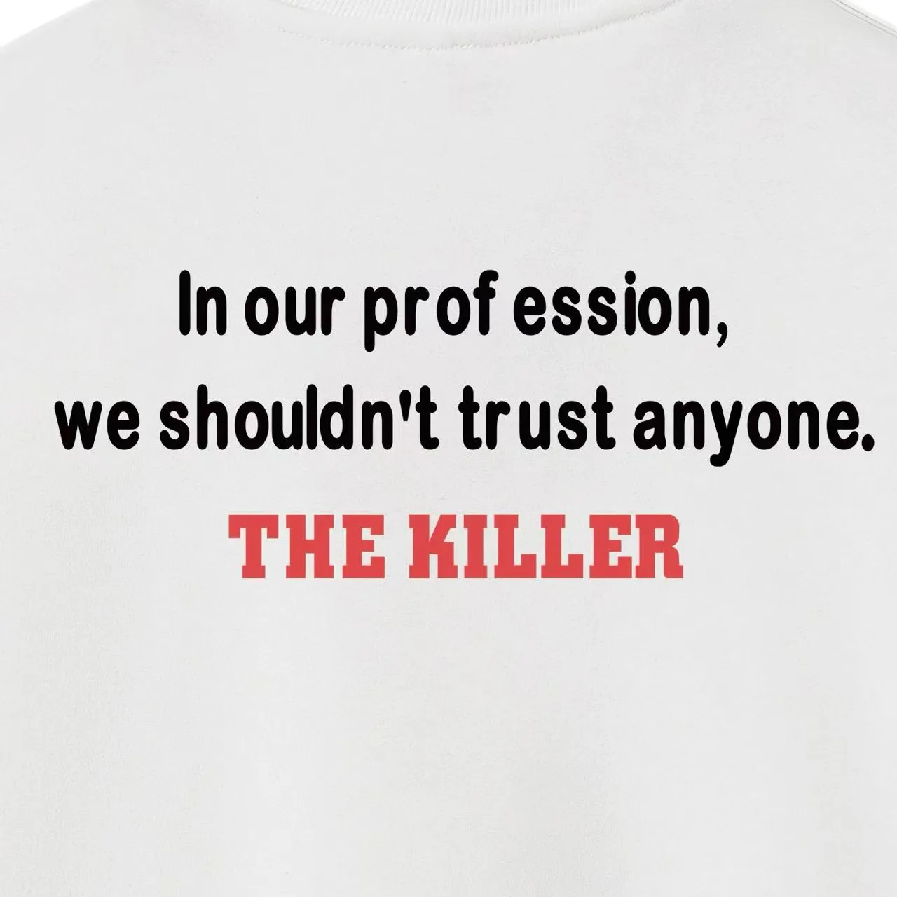 S 1036 # p 80💰 Supreme FW 18 The Killer Trust Tee Red 400 Quality💥 Same Style ：Black White Gray Size：S M L XL XXL