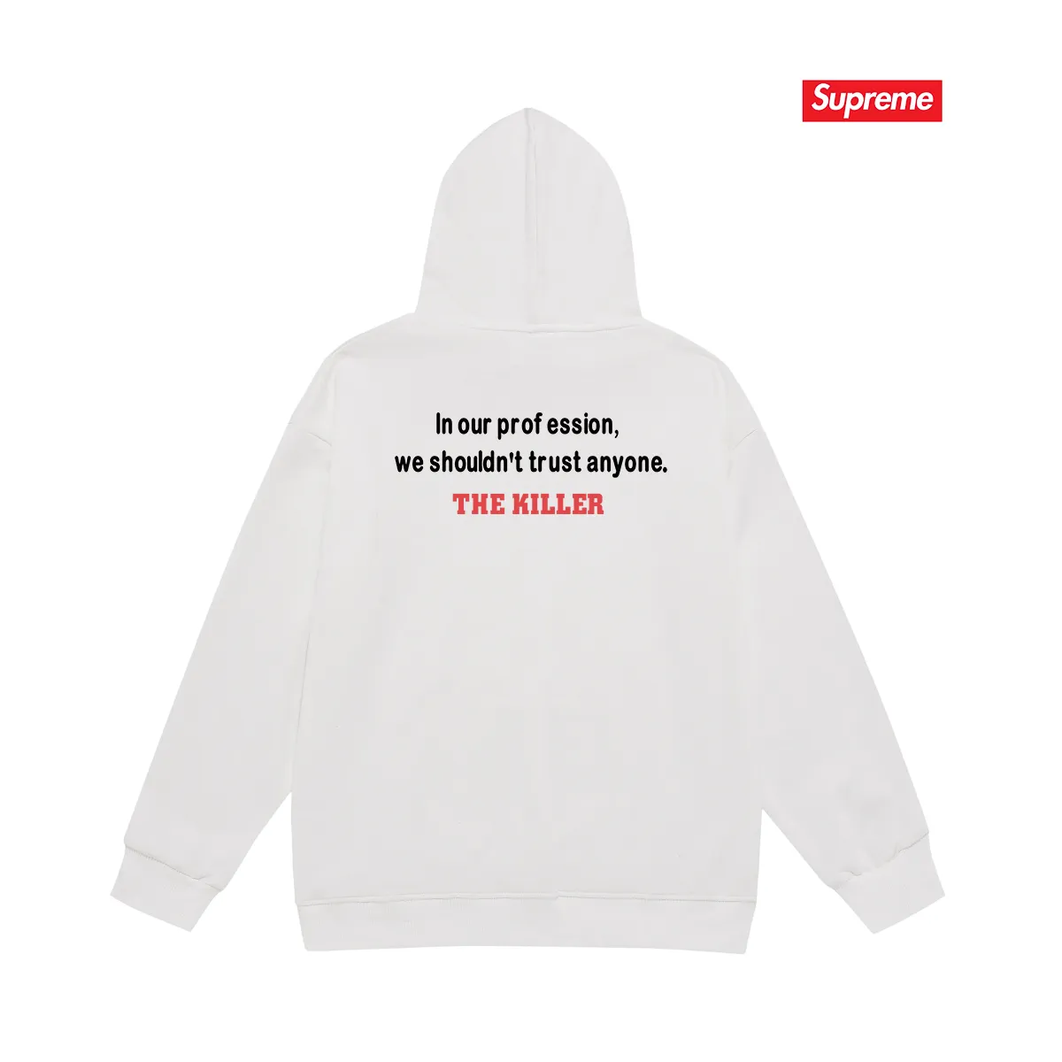 S 2036 # P 85💰 P 90💰 Supreme FW 18 The Killer Trust Tee Red 400 430 Quality💥 Same Style ：Black White Gray Size：S M L XL XXL