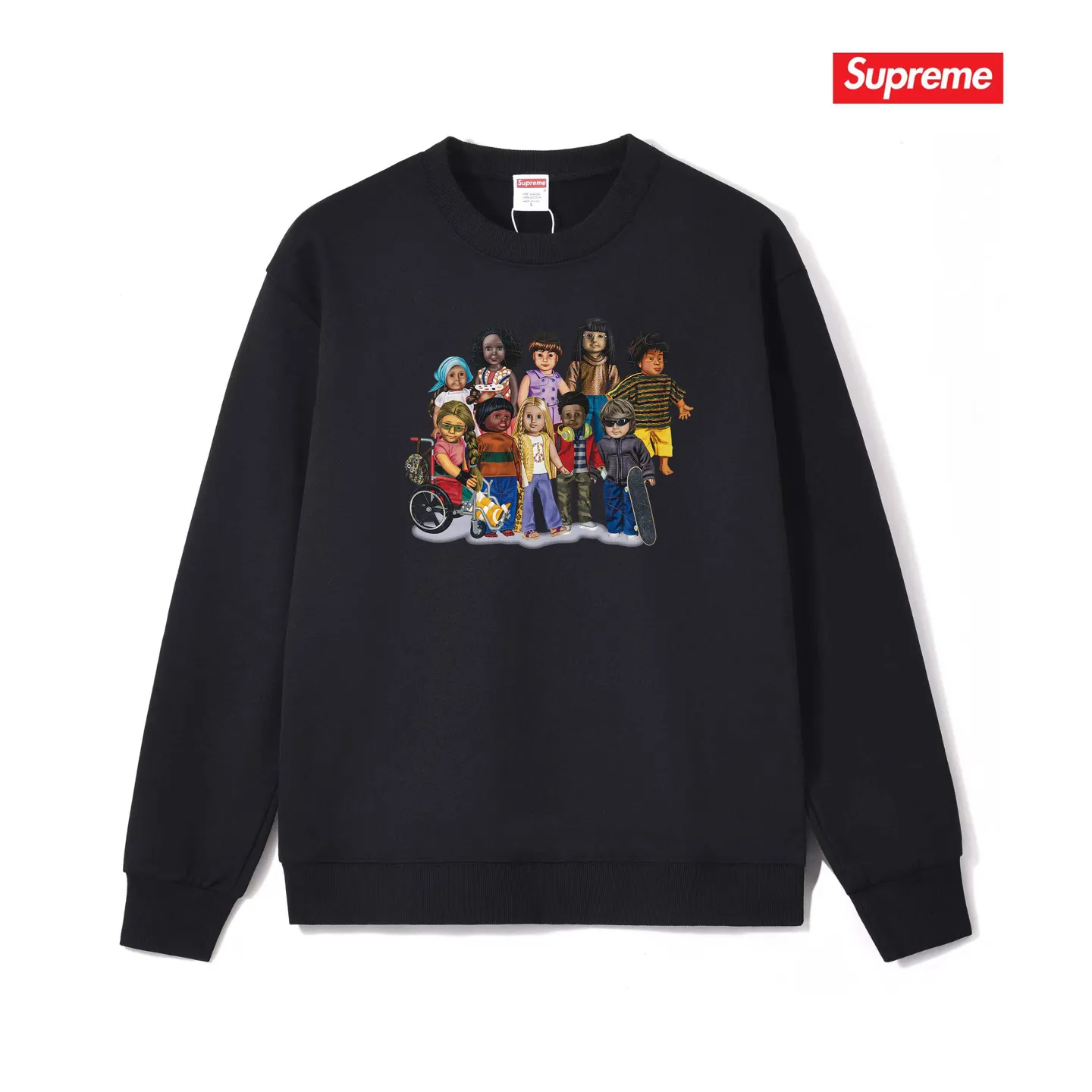 S 1111 # p 80💰 Supreme SS 23 Series Week 1CHILDREN TEE 400 Quality💥 Same Style ：Black White Gray Size：S M L XL XXL