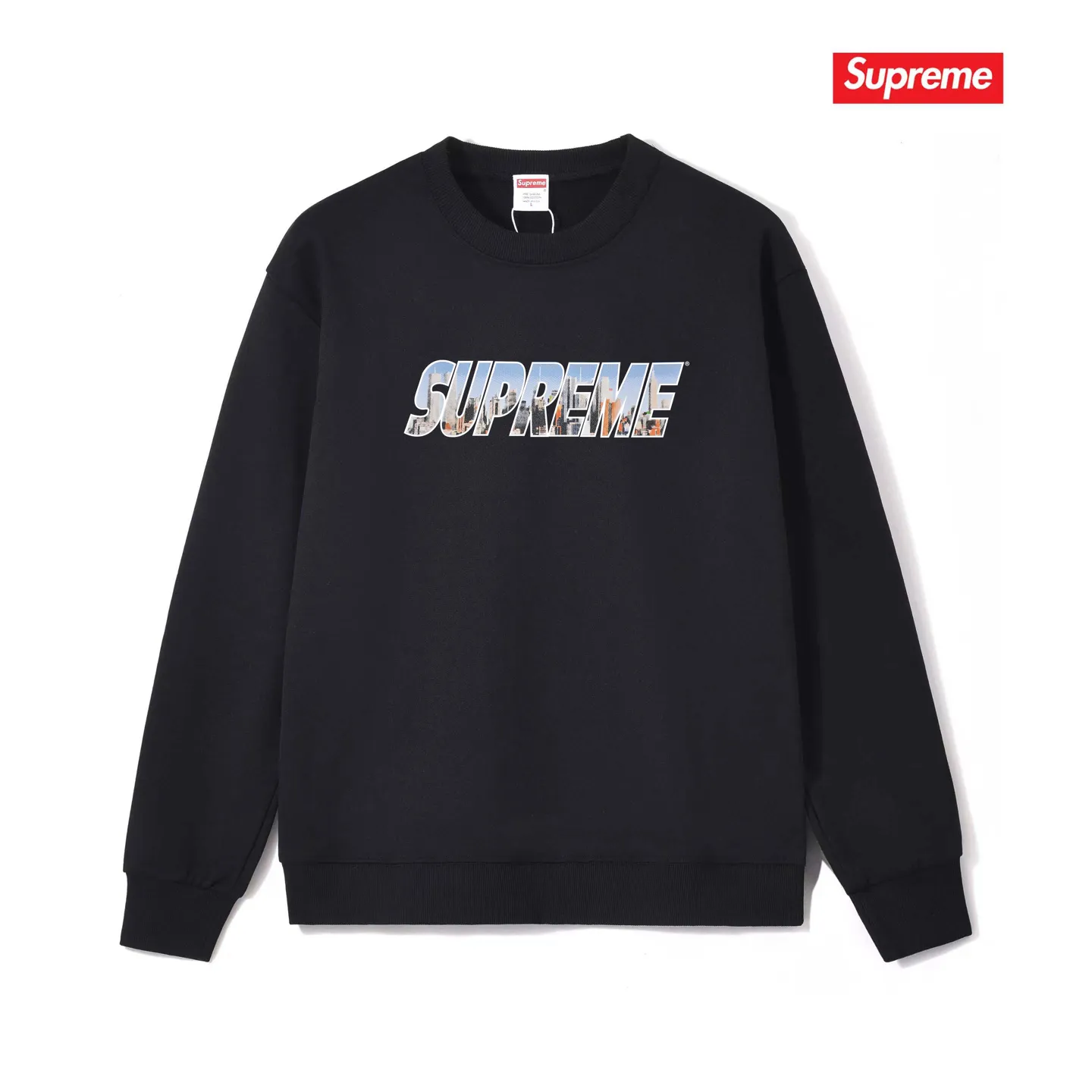S 1065 # p 80💰 Supreme FW 23 Series WEEK 1 GOTHAM TEE Logo 400 Quality💥 Same Style ：Black White Gray Size：S M L XL XXL
