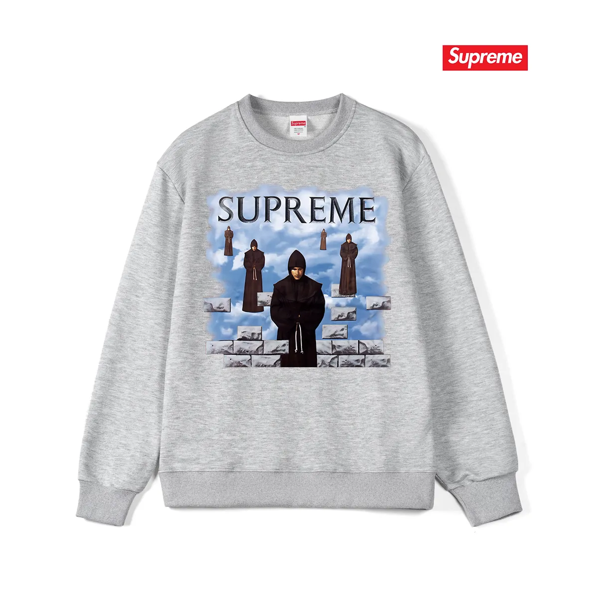 S 1050 # p 80💰 Supreme Week 17 Bandana Box Logo Tee 400 Quality💥 Same Style ：Black White Gray Size：S M L XL XXL