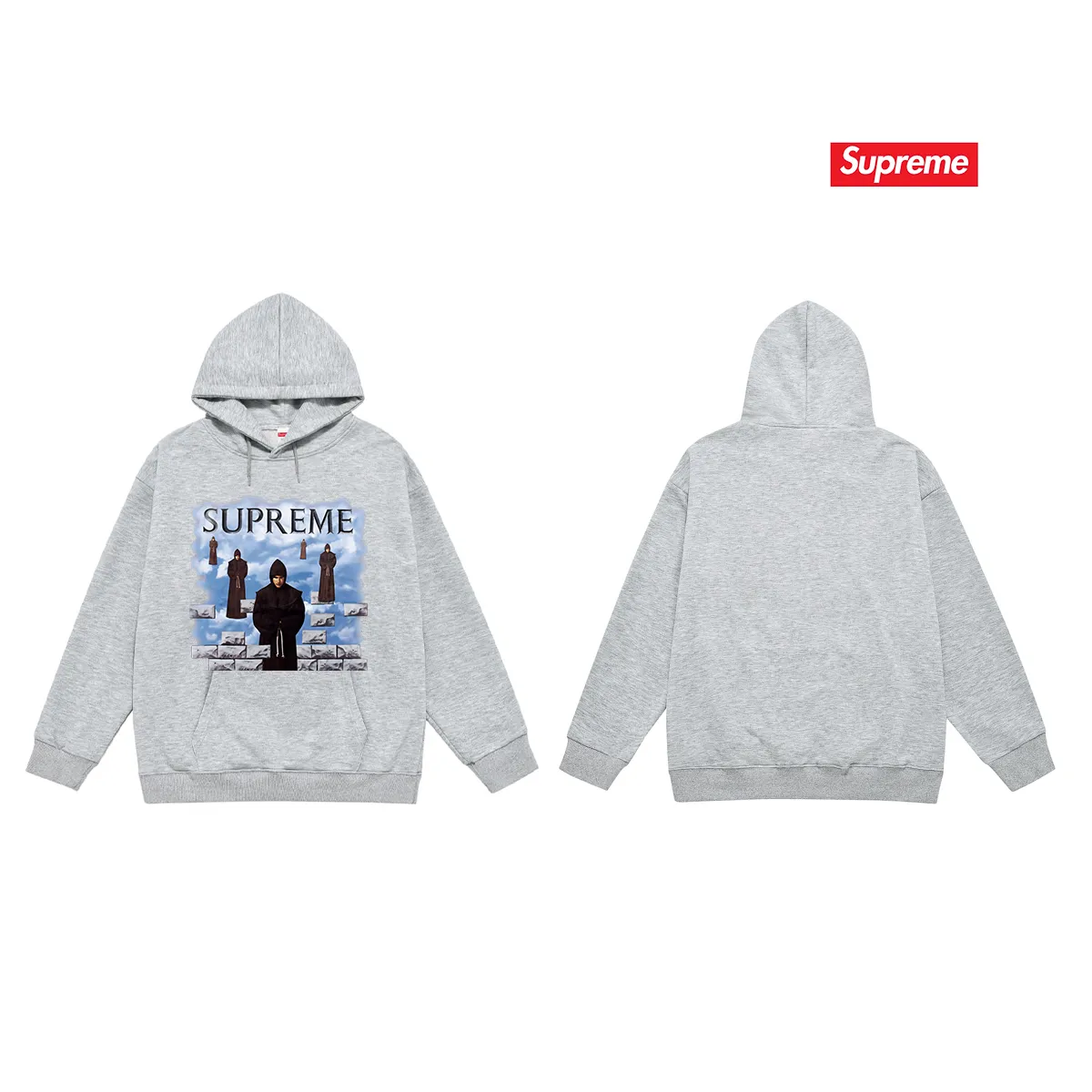 S 2050 # P 85💰 P 90💰 Supreme Week 17 Bandana Box Logo Tee 400 430 Quality💥 Same Style ：Black White Gray Size：S M L XL XXL