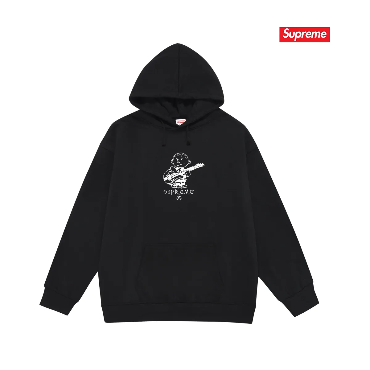 S 2160 # P 85💰 P 90💰 Sup 41FW Rocker Tee 400 430 Quality💥 Same Style ：Black White Gray Size：S M L XL XXL