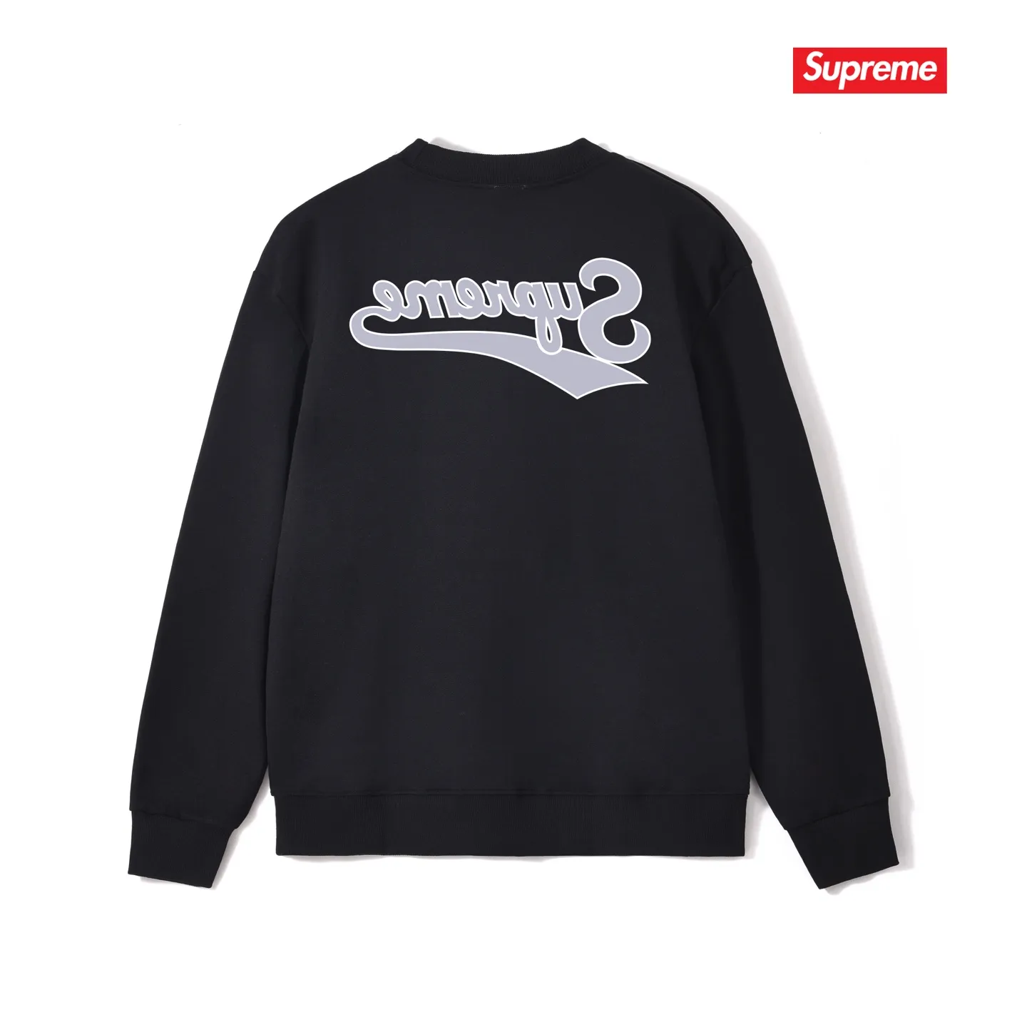 S 1118 # p 80💰 Supreme SS 24 SS 24 T Series WEEK 19 BACKWARDS TEE Logo 400 Quality💥 Same Style ：Black White Gray Size：S M L XL XXL
