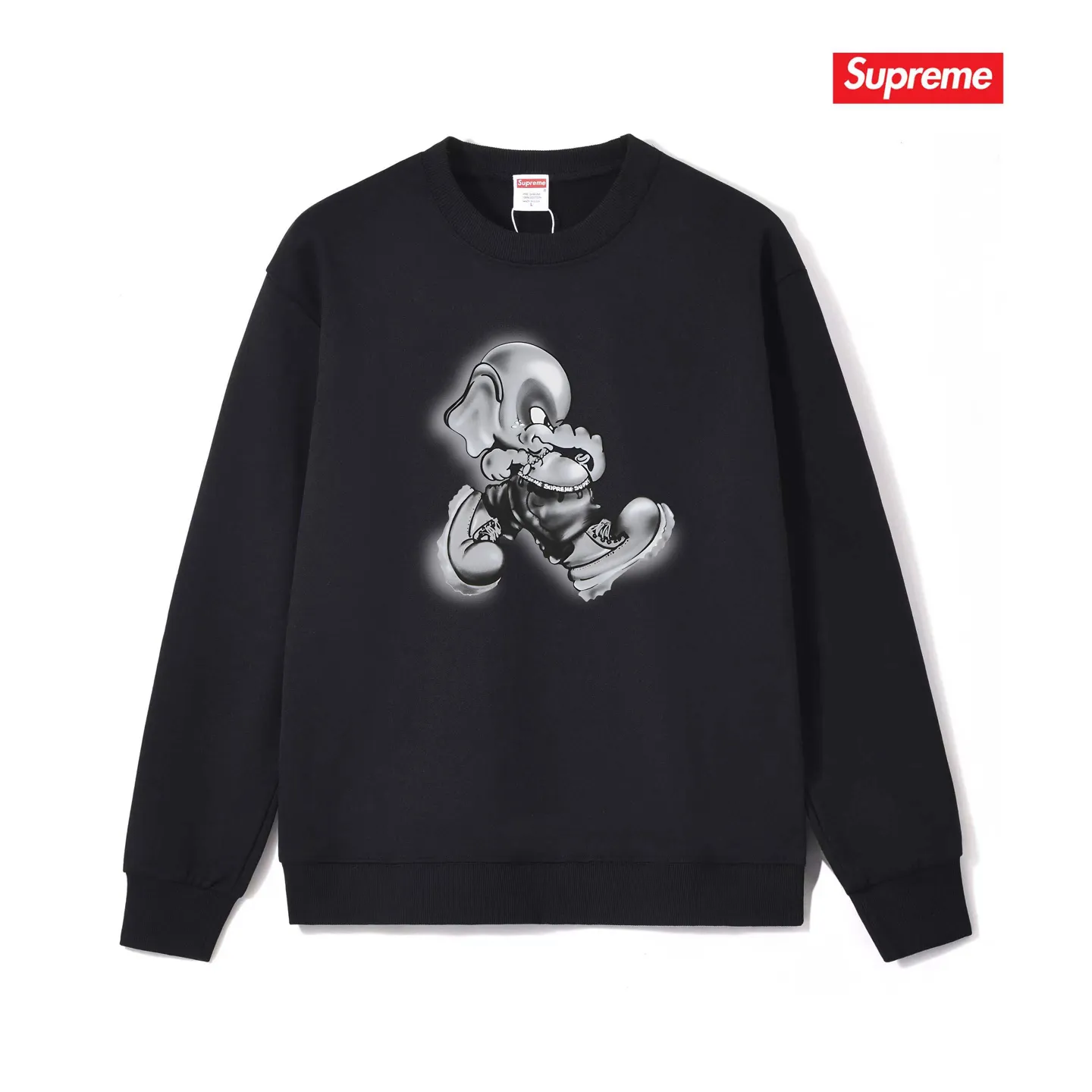 S 1109 # p 80💰 Supreme FW 22 Week 1Elephant Tee 400 Quality💥 Same Style ：Black White Gray Size：S M L XL XXL