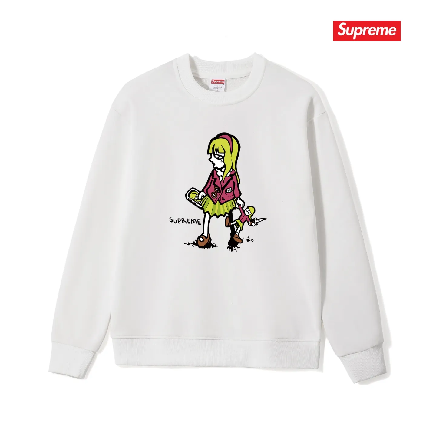 S 1134 # p 80💰 supreme 19SS Suzie Switchblade Tee 400 Quality💥 Same Style ：Black White Gray Size：S M L XL XXL