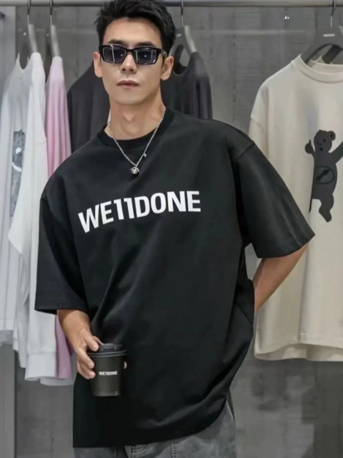 WE 11DONE Same Style Classic LOGO Versatile T
