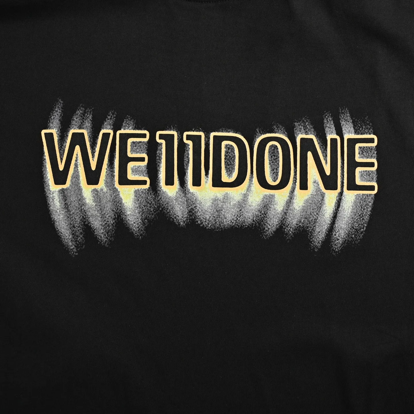 ： We 11 Done logo ： Black Size:S-L