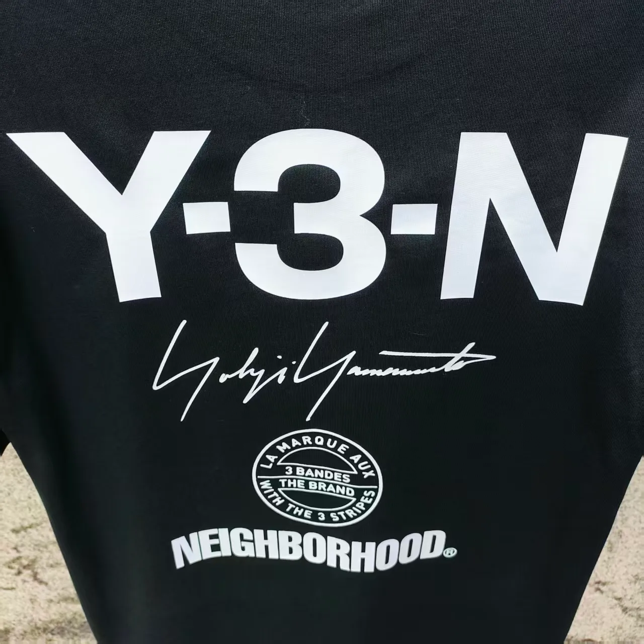 Y 3 Yohji Yamamoto 2026 Spring and Summer New Arrival joint style printed logo short-sleeved T-shirt loose fit for men and women Same Style Size S M L XL XXL Black White