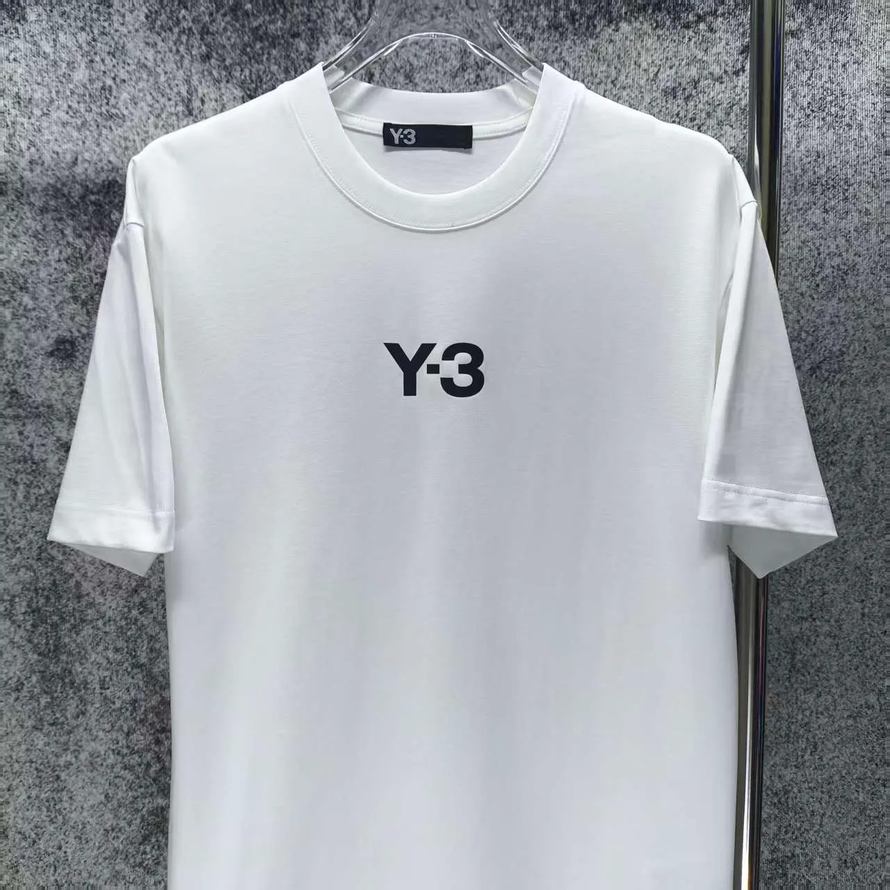 Y 3 Yohji Yamamoto 2026 Spring and Summer New Arrival printed logo short-sleeved T-shirt loose fit for men and women Same Style Size S M L XL XXL Black White
