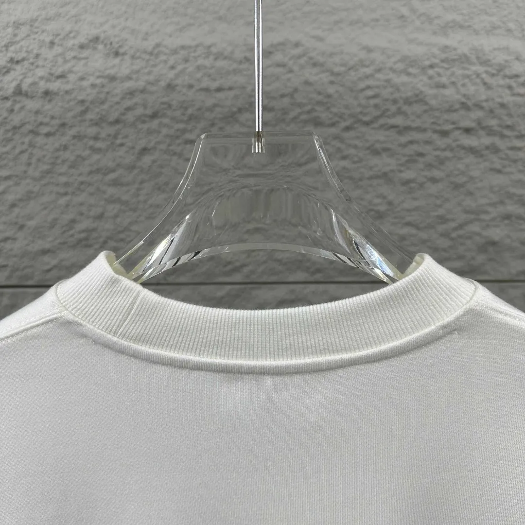 Y 3*Yamamoto*Yoji 2026 Early Autumn and Winter New Arrival Simple Embroidery Technology Customized Terry Fabric Long Sleeve Round Neck Sweatshirt Men and Women Same Style Color: Black White Size: S (90-130kg) M (120-150kg) L (140-165kg) XL (160-180kg) XXL (180kg)