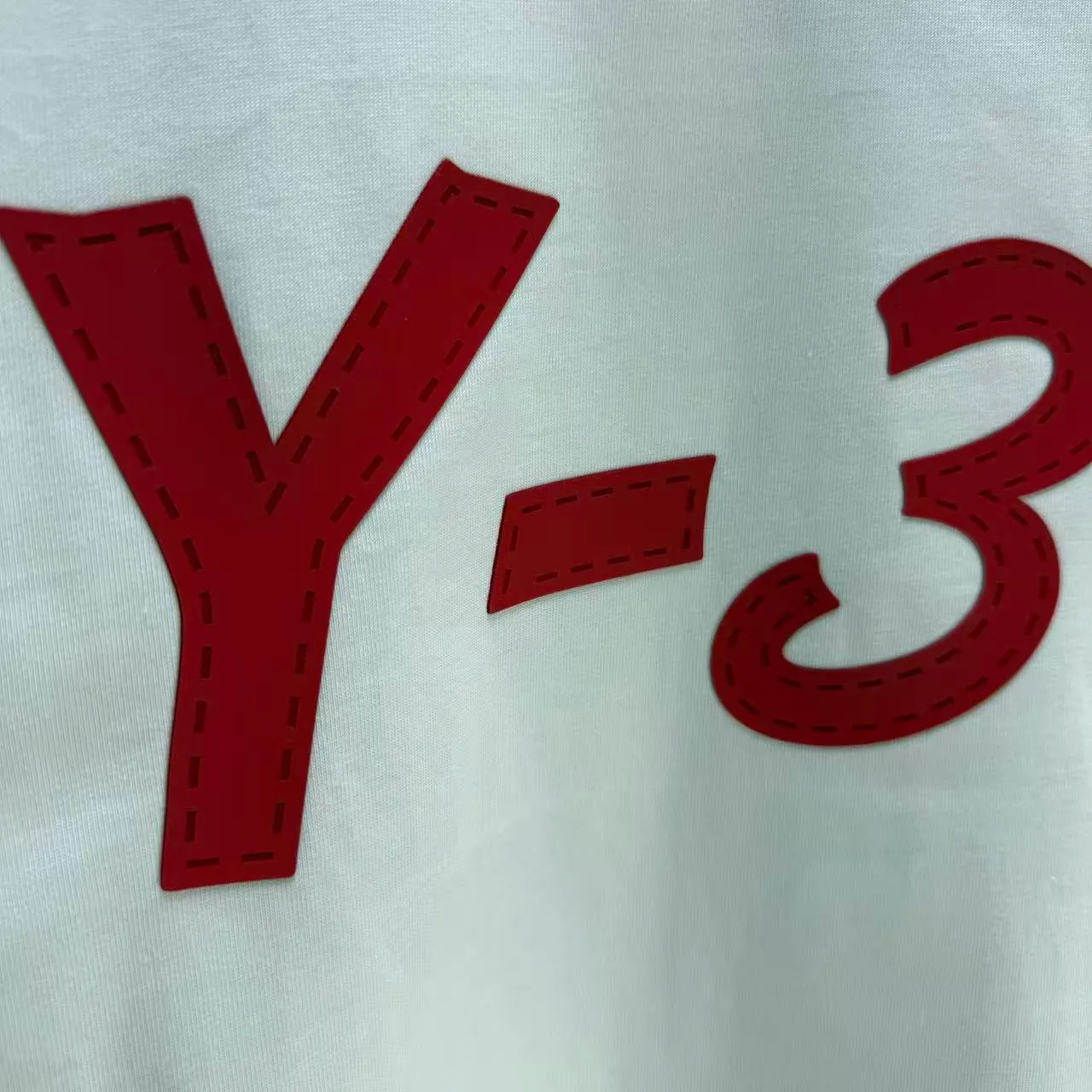 Y 3 Yohji Yamamoto 2025 Autumn and Winter New Arrival short-sleeved T-shirt Customized pure cotton letter logo lettering film thick glue Color: Black White Chocolate Sizes: S M L XL XXL