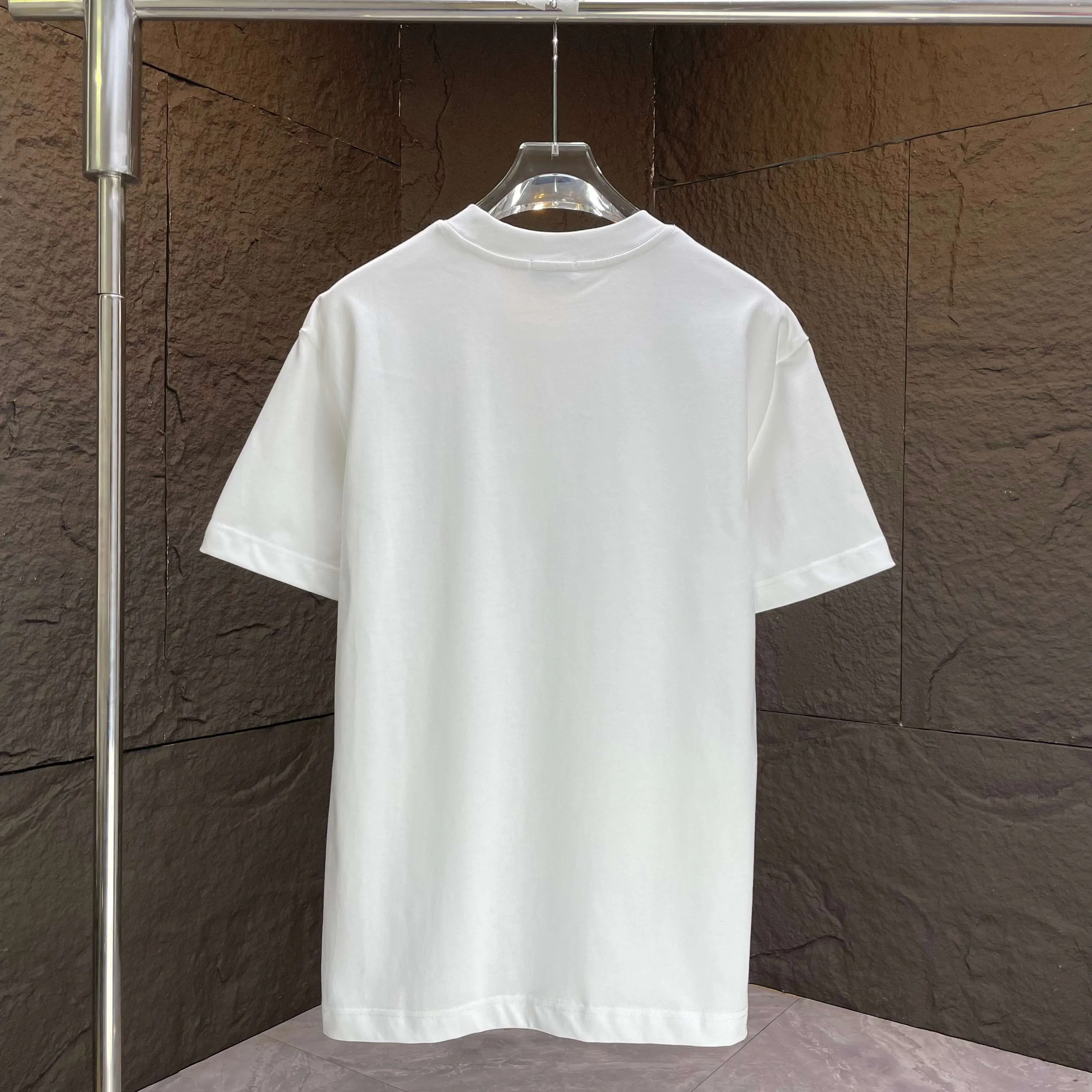 Y 3 Yohji Yamamoto 2025 Autumn and Winter New Arrival short-sleeved T-shirt Customized pure cotton letter logo lettering film thick glue Color: Black White Chocolate Sizes: S M L XL XXL