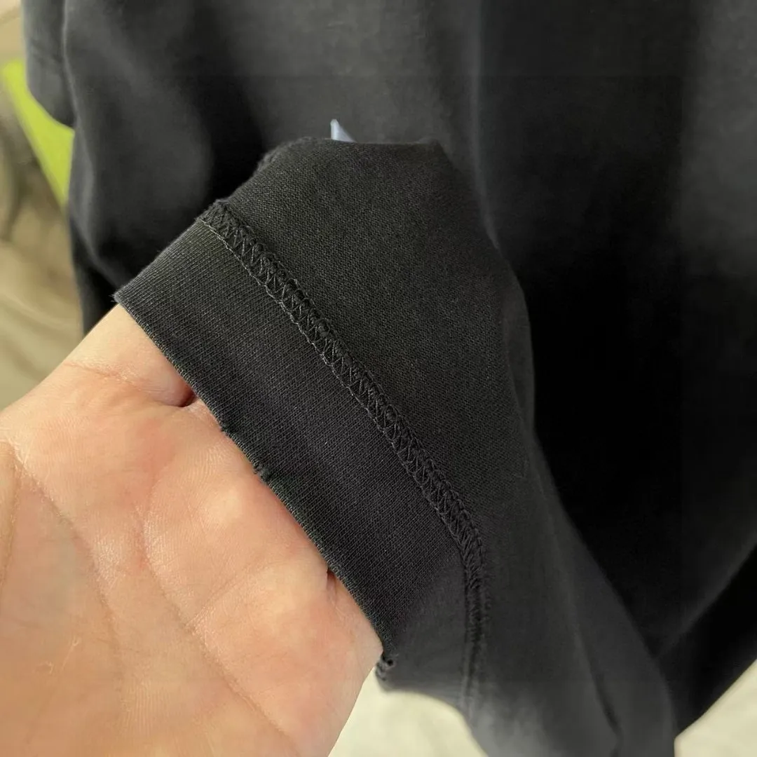 Y-3 2025 Summer New Arrival Washed gradient old and worn Personalized letter logo printing Short-sleeved T-shirt Customized fabric g Men and women Same Style Size: S M L XL XXL Five sizes Color: Black White Gradient black Gradient red
