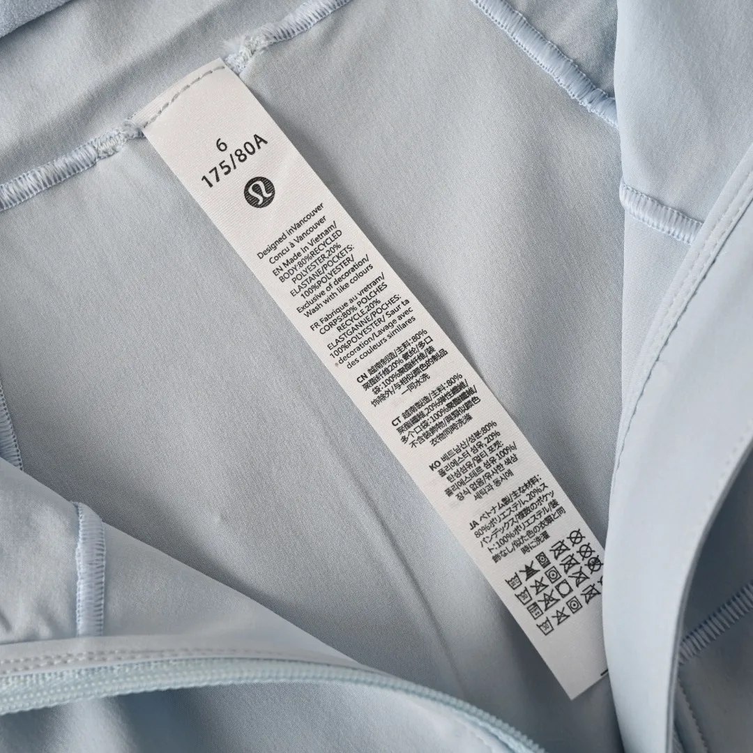 160 LULULEMON RUNNING GLYDE Breathable Size：2-8