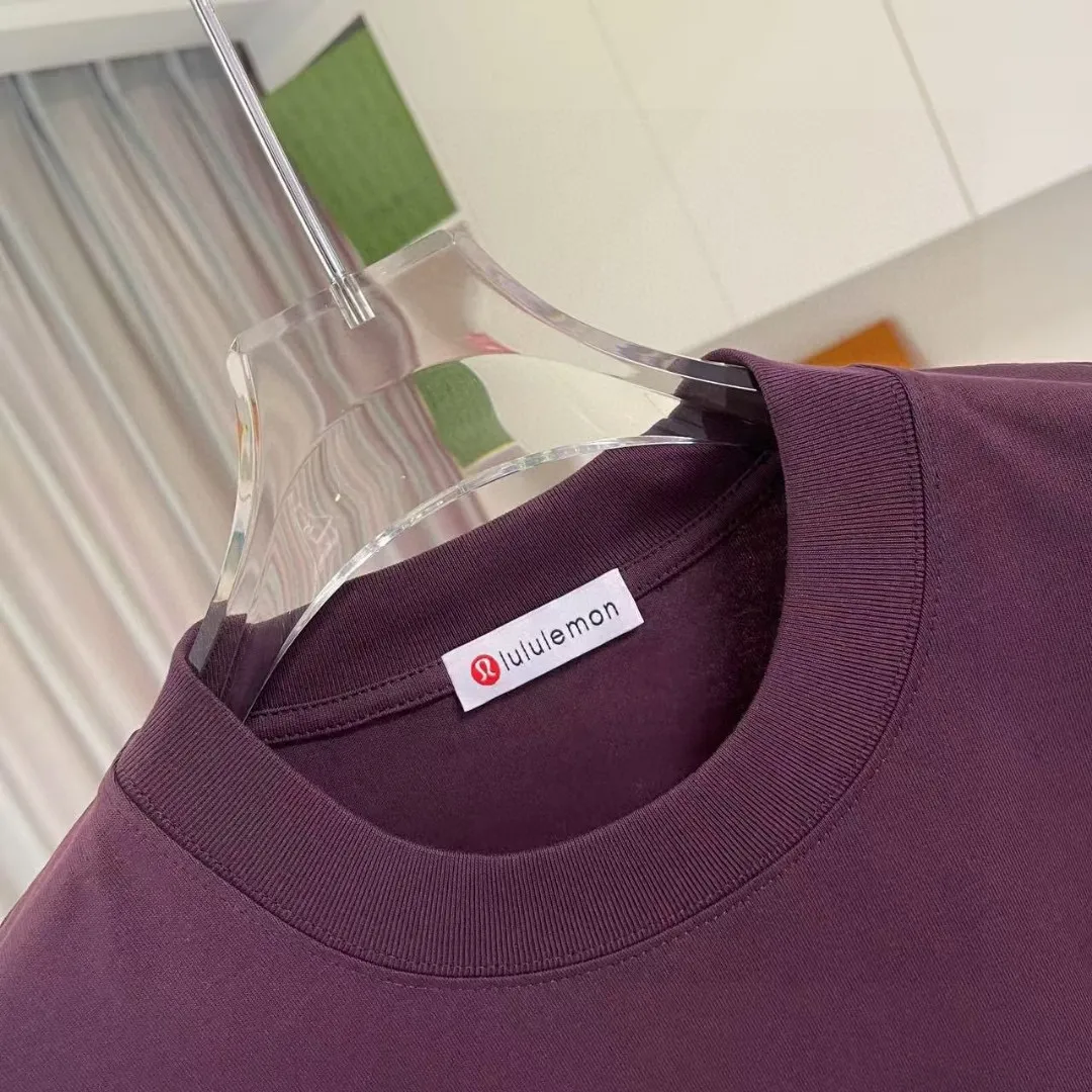 lulu* 2025 New Arrival logo g t Same Style Size：S M L XL XXL ：Black White Green Purple