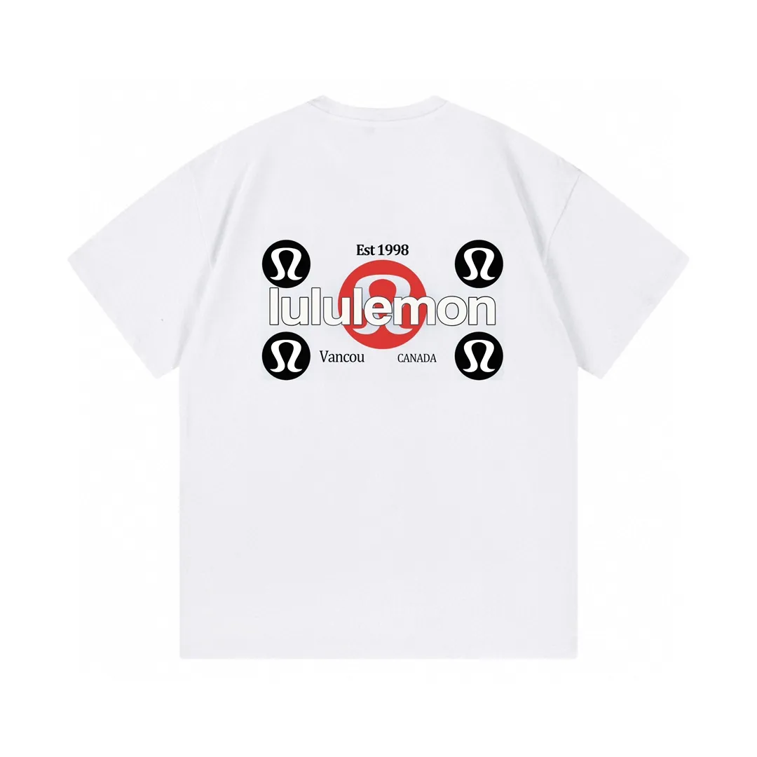 lululemon 2025New Arrival logo Same Style t 100％ 32 ：White Size：XS S M L