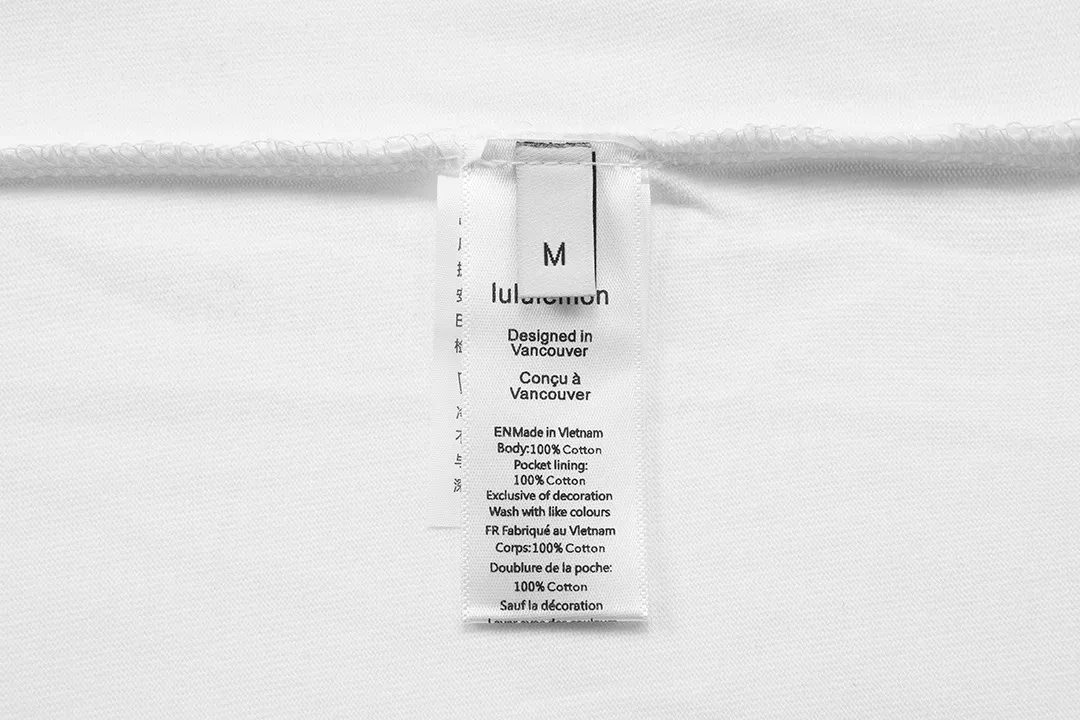 lululemon 2023New Arrival logo Same Style t 100％ 32 ：White Size：S M L XL