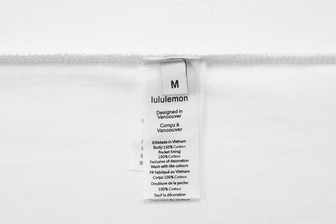 lululemon 2026New Arrival logo Same Style t 100％ 32 ：White Size：S M L XL