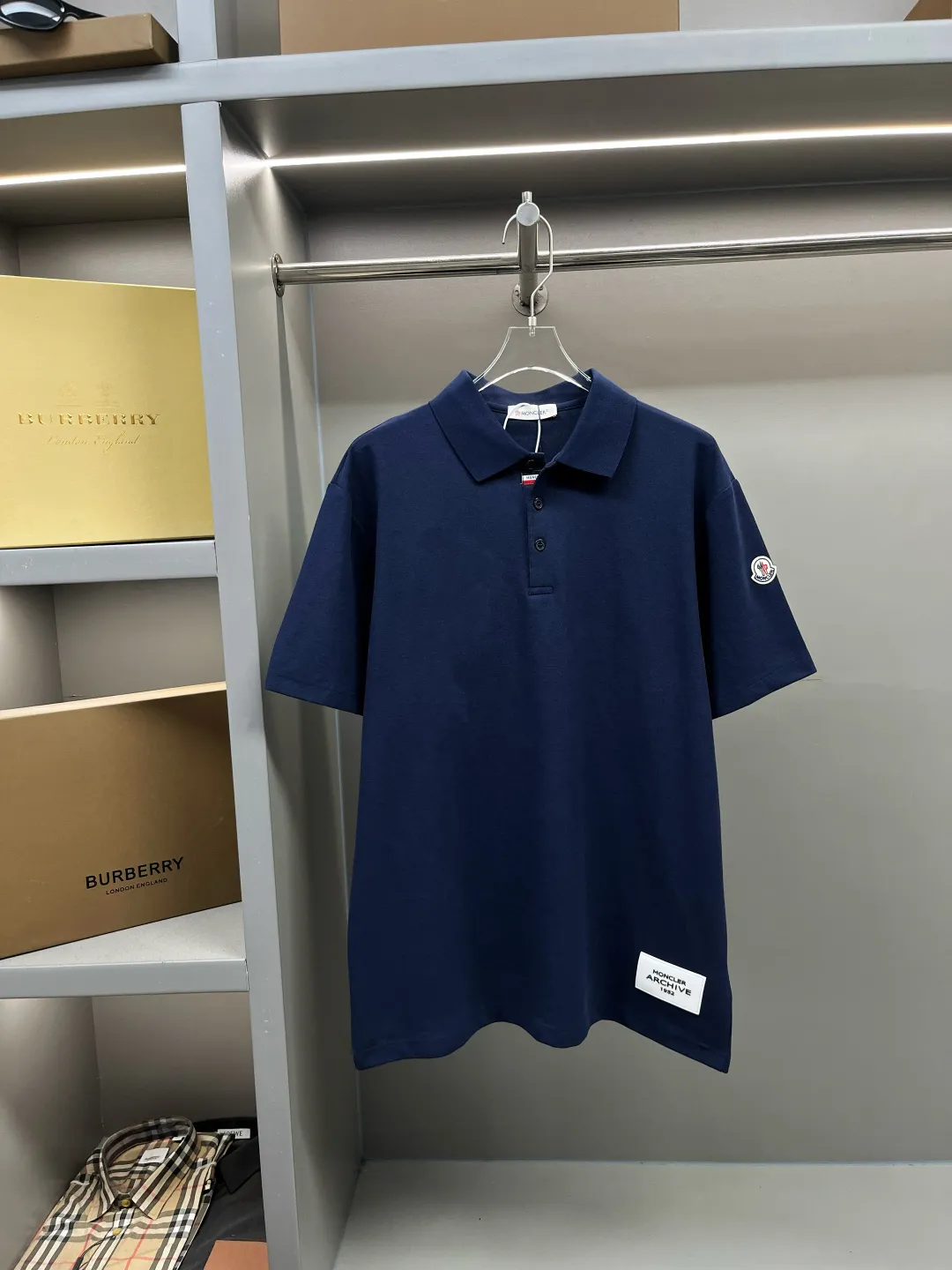 MONCLER New Arrival Polo Same Style ， Factory New Arrival Versatile : White Royal Blue Size：S-XXL