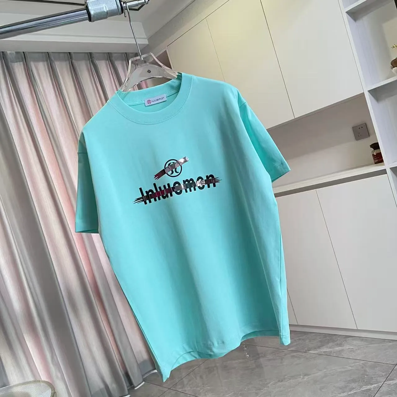 lulu* 2026 New Arrival logo g t Same Style Size：S M L XL XXL ：Black White Red Green