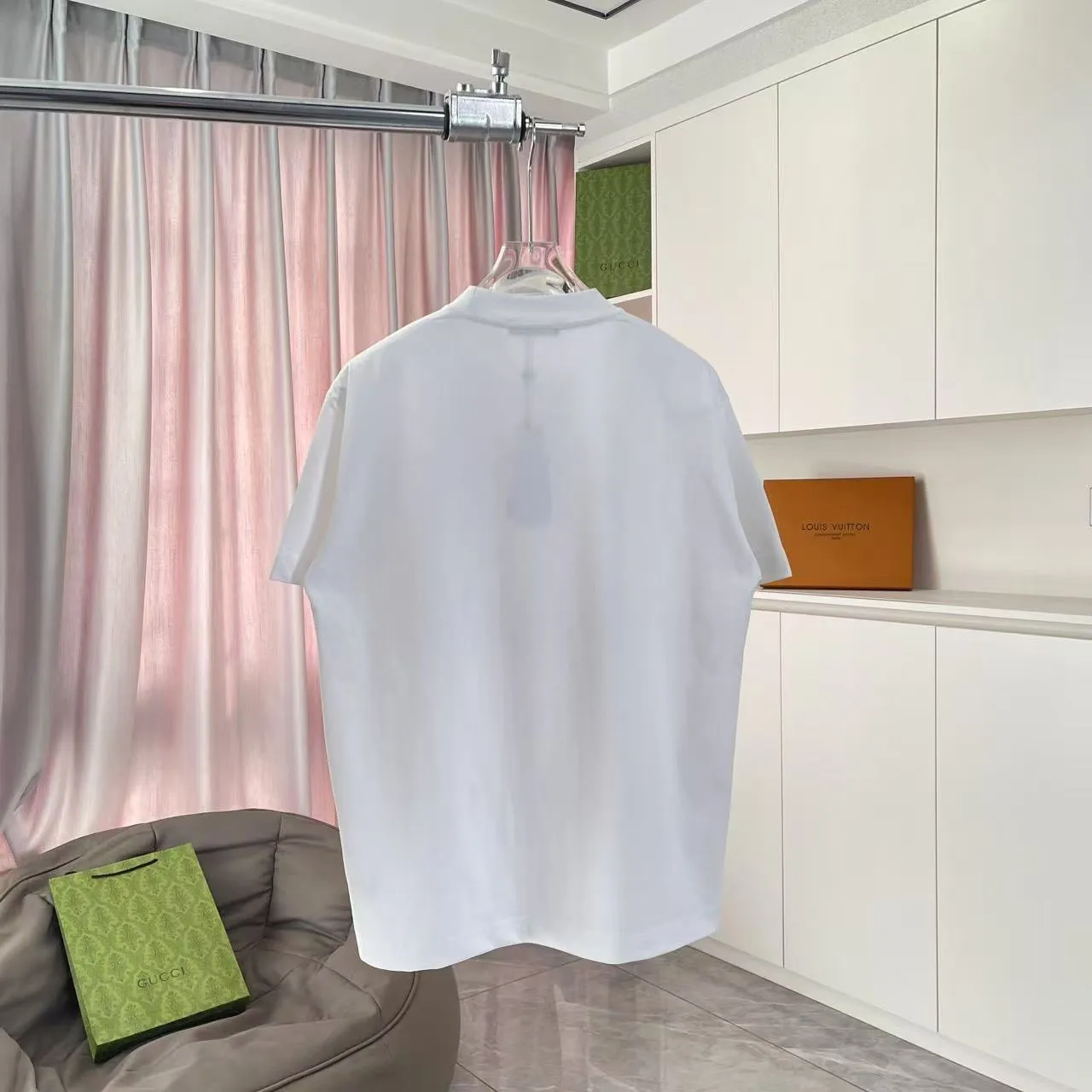 Miu Miu 2025 New Arrival logo 300g t Same Style Size：S M L XL XXL ：Black White Pink Green Purple