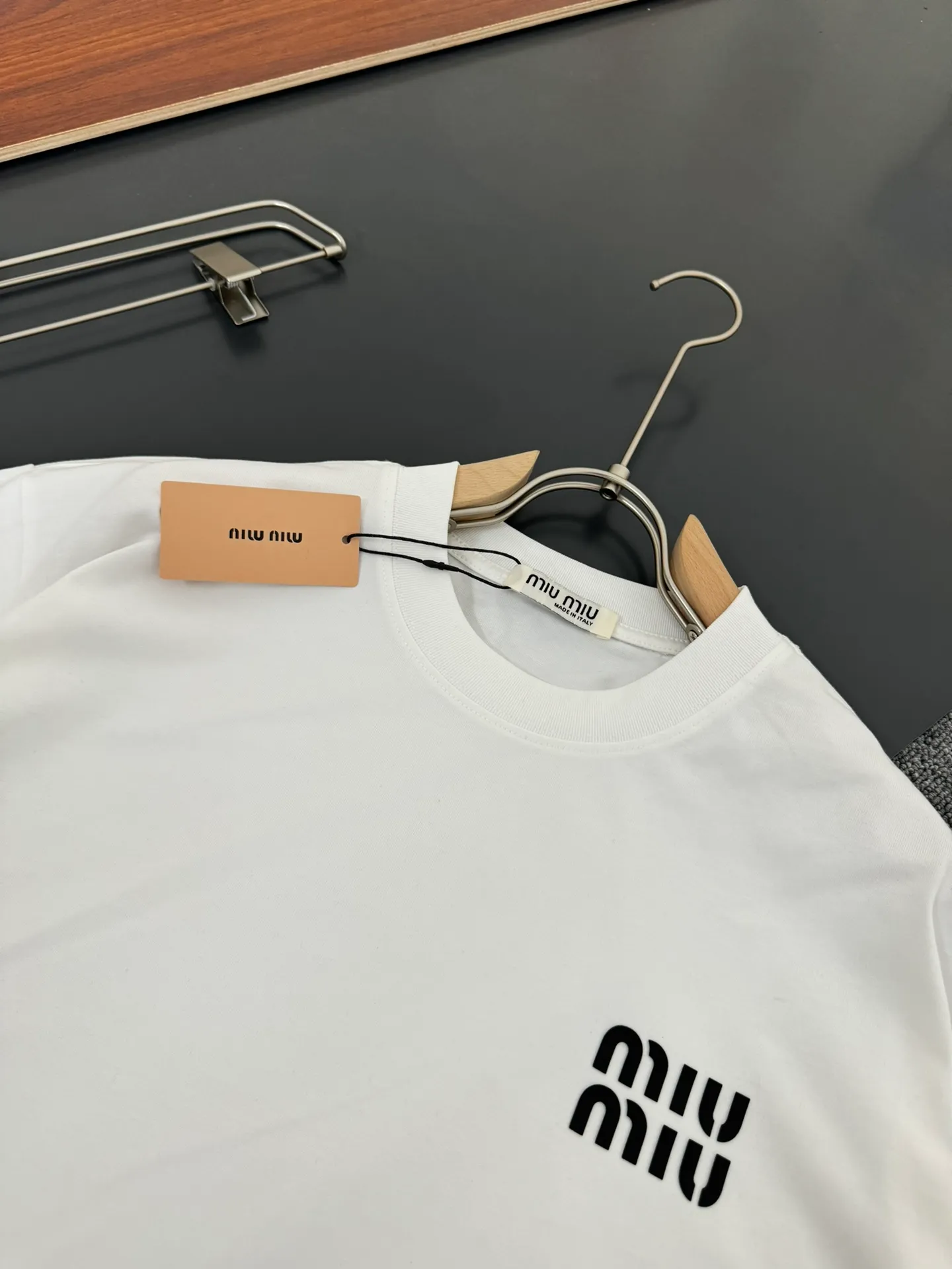 Miu Miu*320g t logo New Arrival t ， ， Versatile ：White Black Sizes：S M L XL XXL