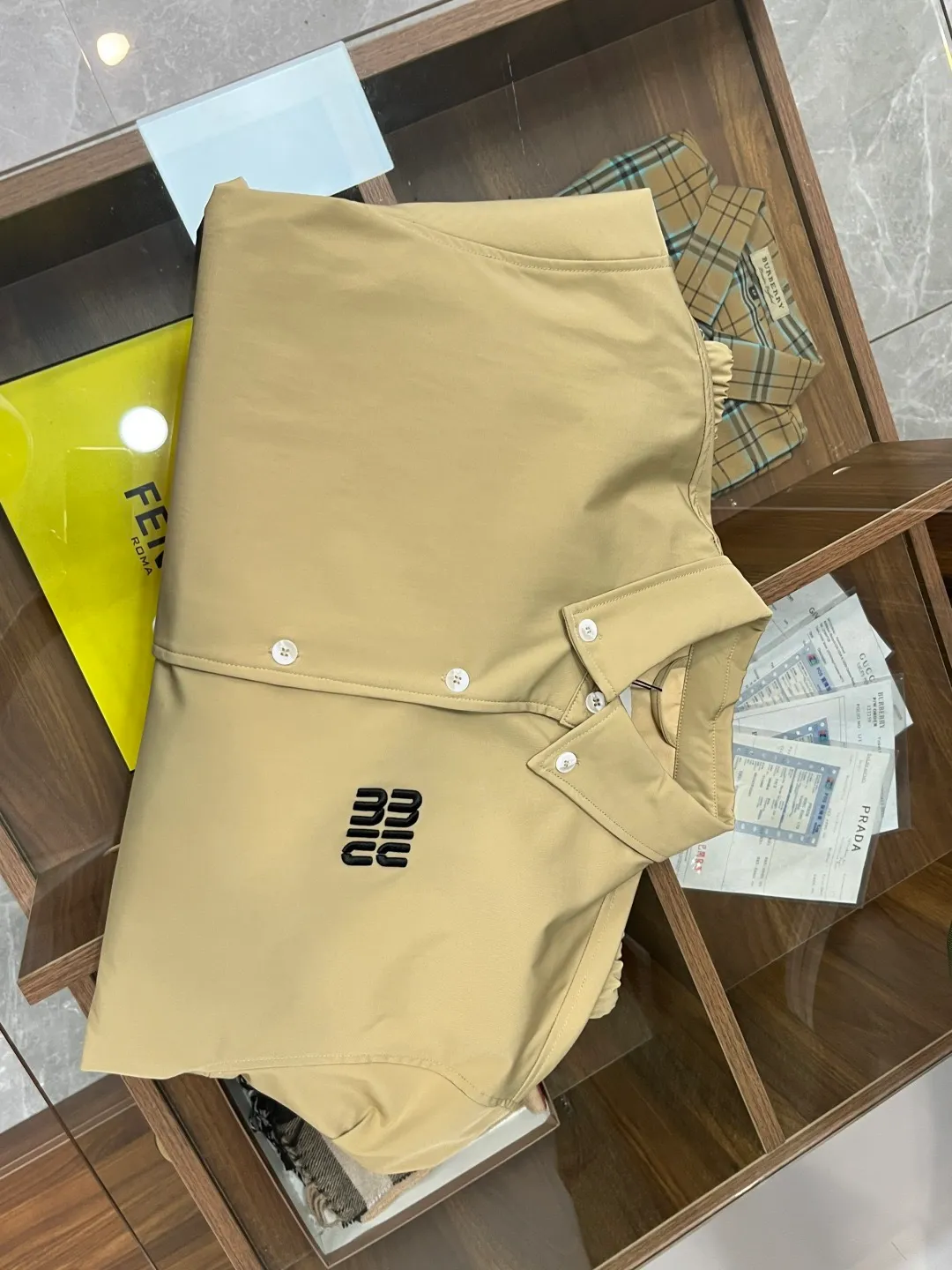 Miu Miu Khaki Miu Miu Classic 1： Miu Miu 2: 3: 4: Size：M-3XL