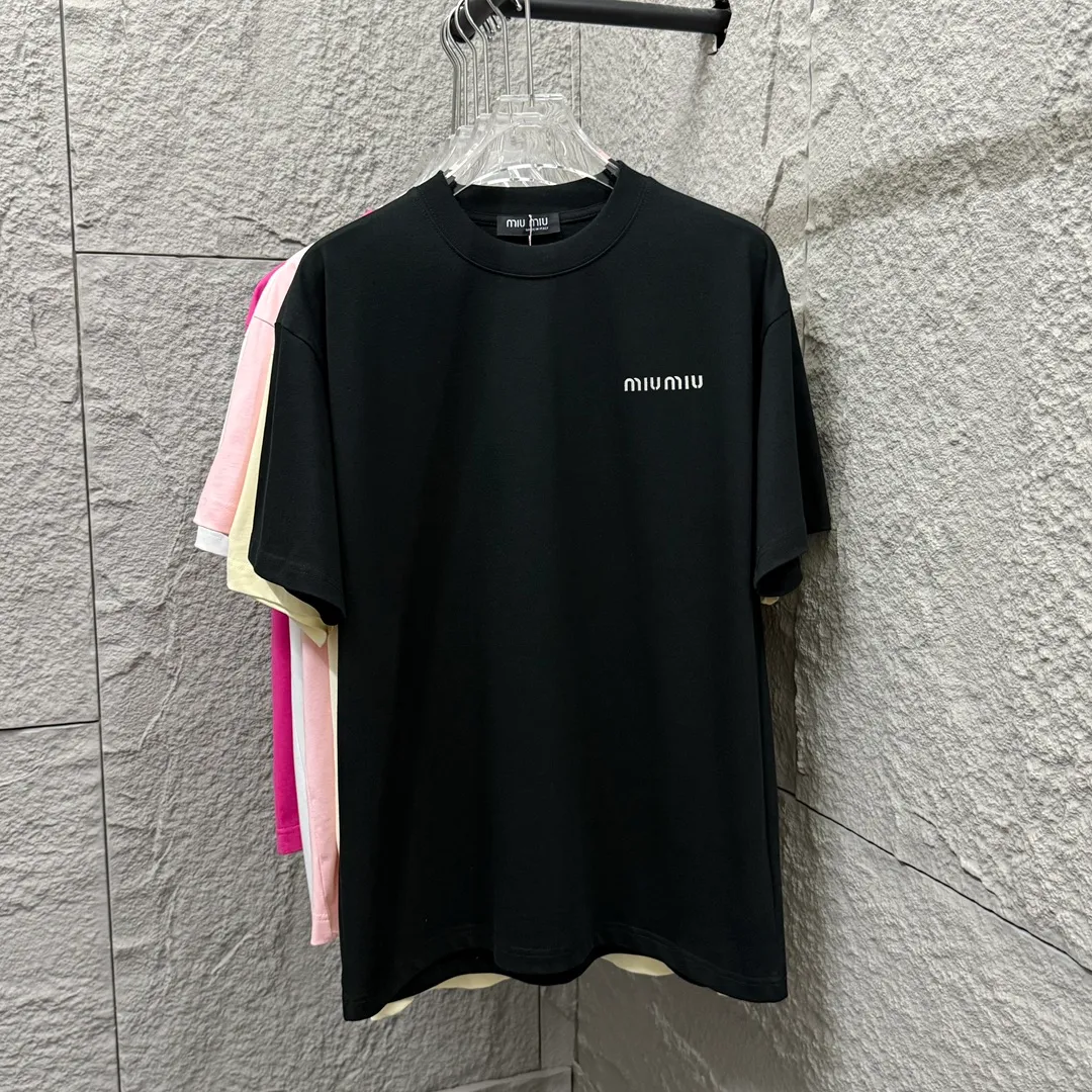 Miu Miu*2025 New Arrival T Same Style ：Black White Size： S （90-130 ） M （120-150 ） L （140-165 ） XL （160-180 ） XXL （180-210 ）