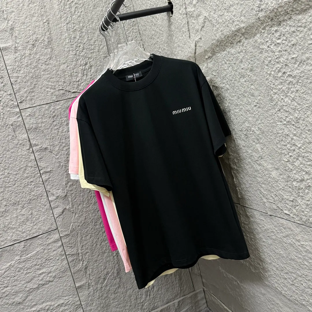 Miu Miu*2025 New Arrival T Same Style ：Black White Size： S （90-130 ） M （120-150 ） L （140-165 ） XL （160-180 ） XXL （180-210 ）