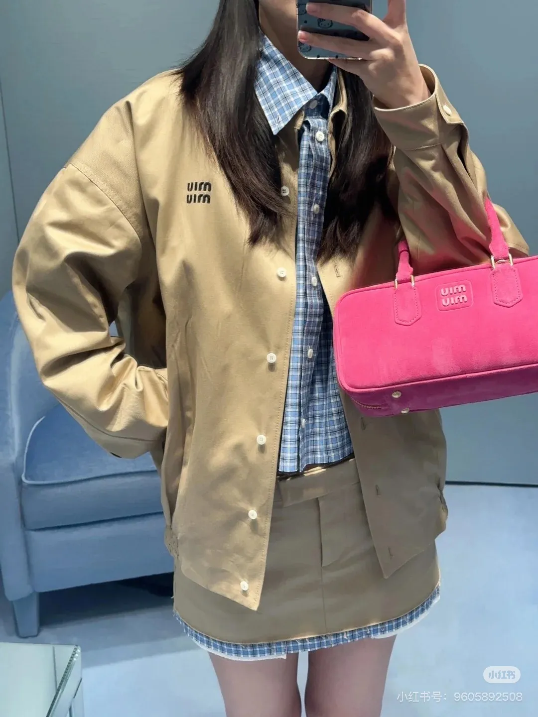 Miu Miu Khaki Miu Miu Classic 1： Miu Miu 2: 3: 4: Size：M-3XL