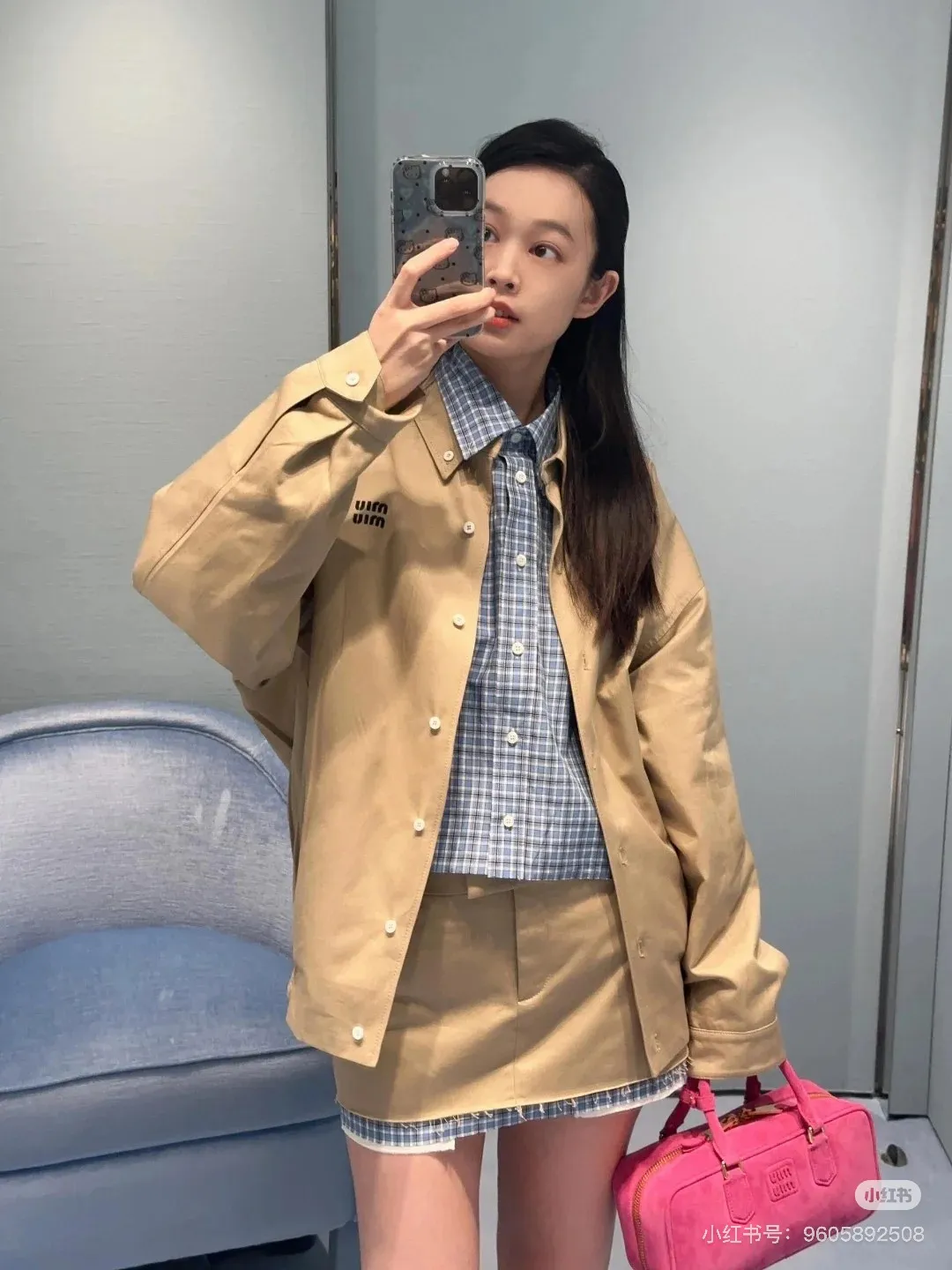 Miu Miu Khaki Miu Miu Classic 1： Miu Miu 2: 3: 4: Size：M-3XL