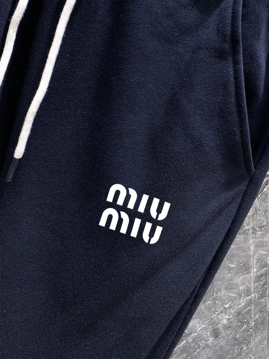 ✨miumiu Logo Factory 360g Black White ：Black Gray Size S-XL