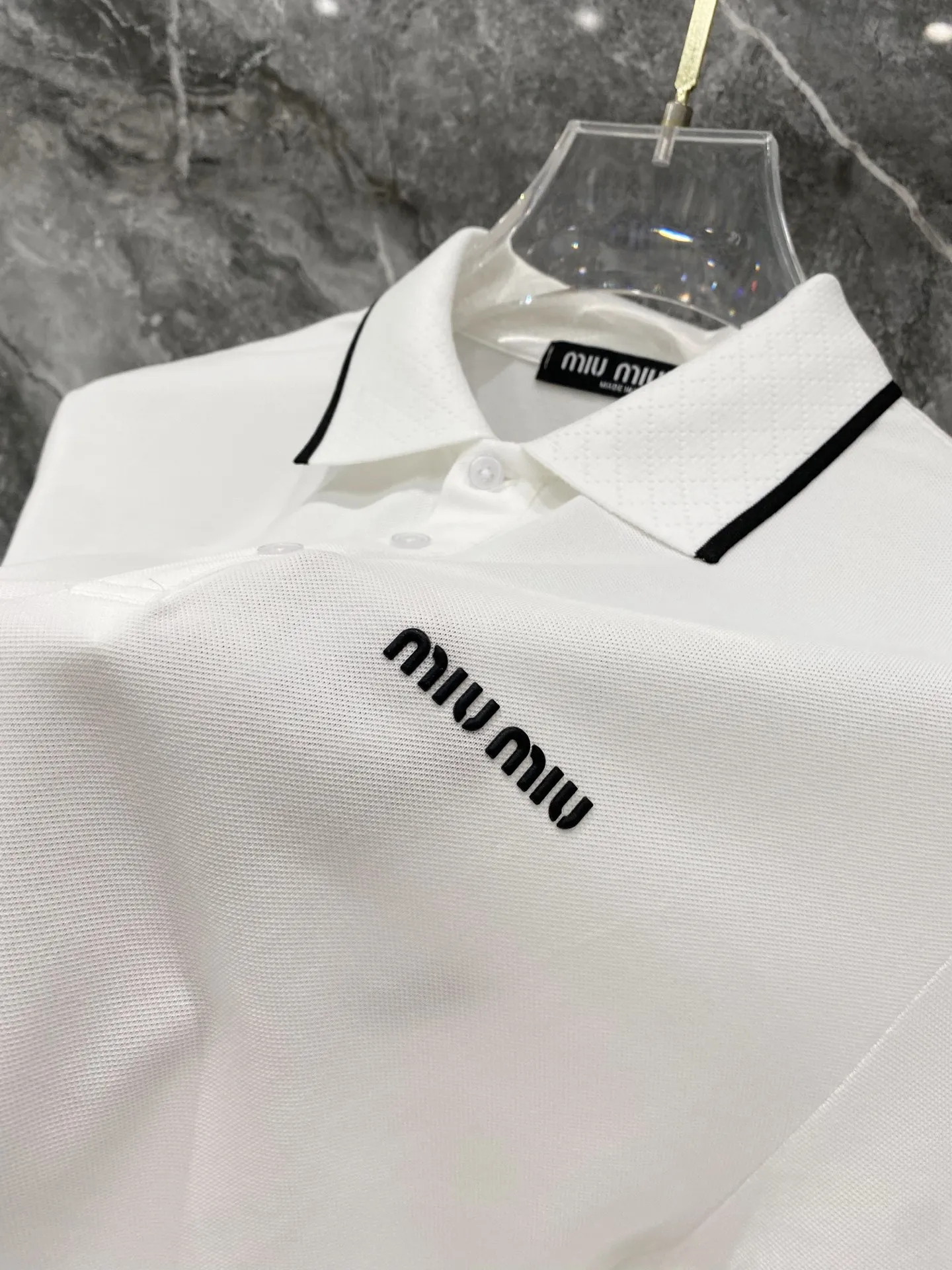 Miu Miu，2026 New Arrival Polo Versatile logo Breathable Size：M-3XL