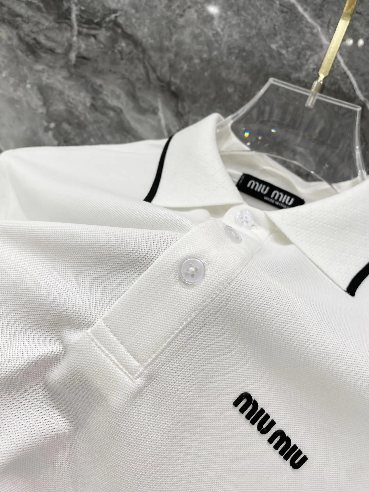 Miu Miu，2026 New Arrival Polo Versatile logo Breathable Size：M-3XL