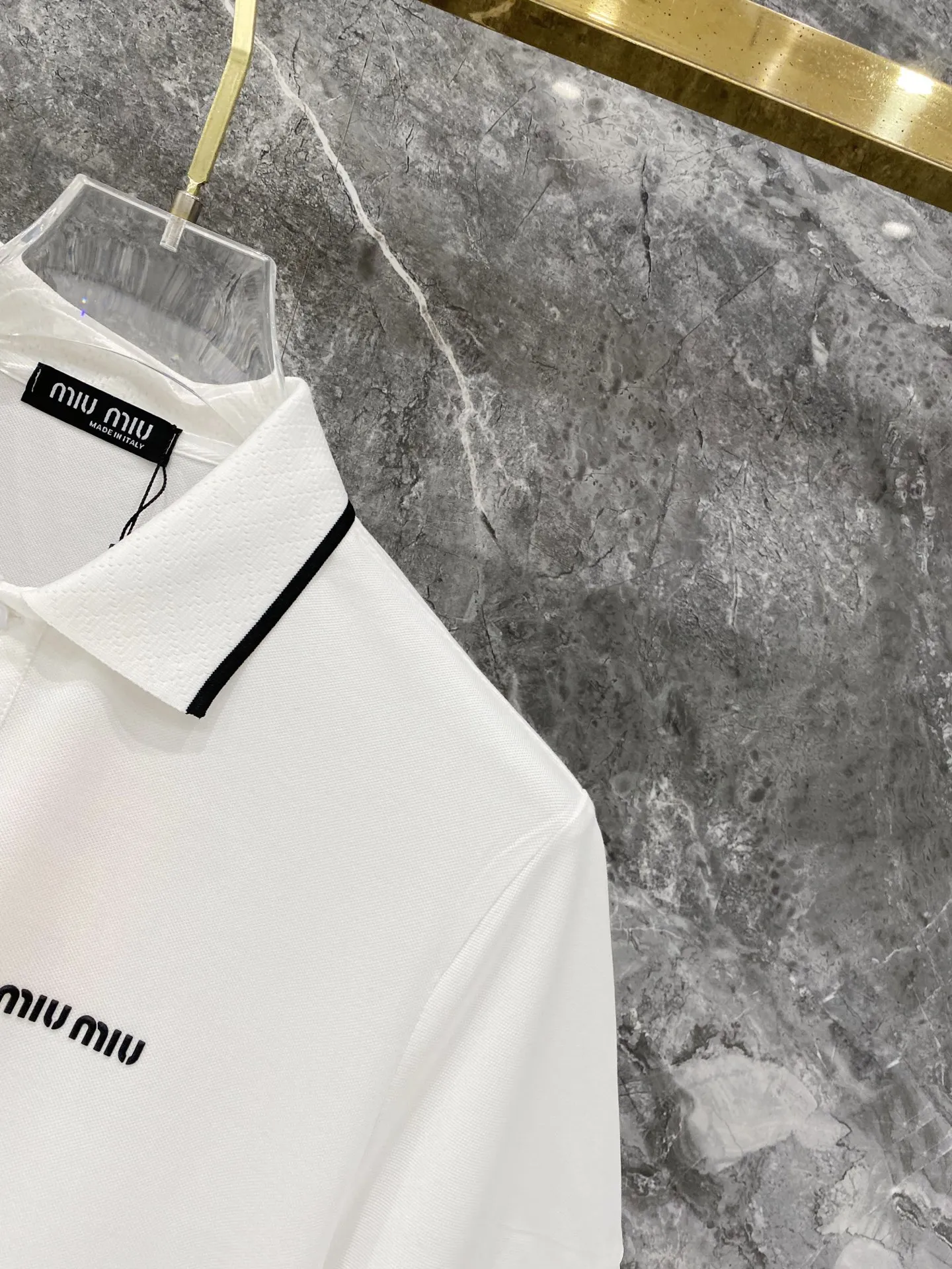 Miu Miu，2026 New Arrival Polo Versatile logo Breathable Size：M-3XL