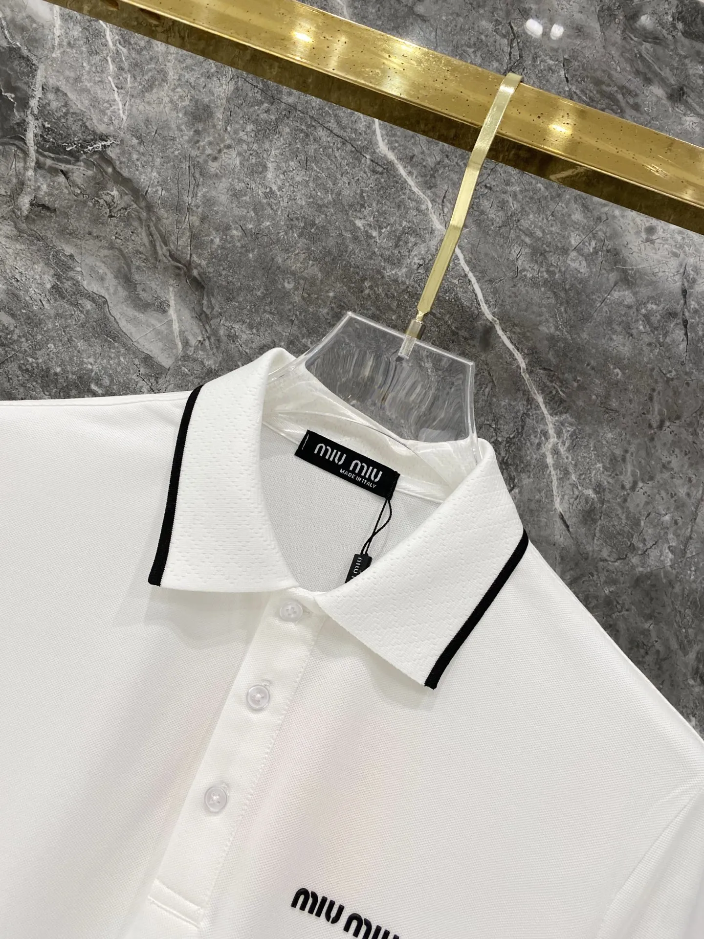 Miu Miu，2026 New Arrival Polo Versatile logo Breathable Size：M-3XL