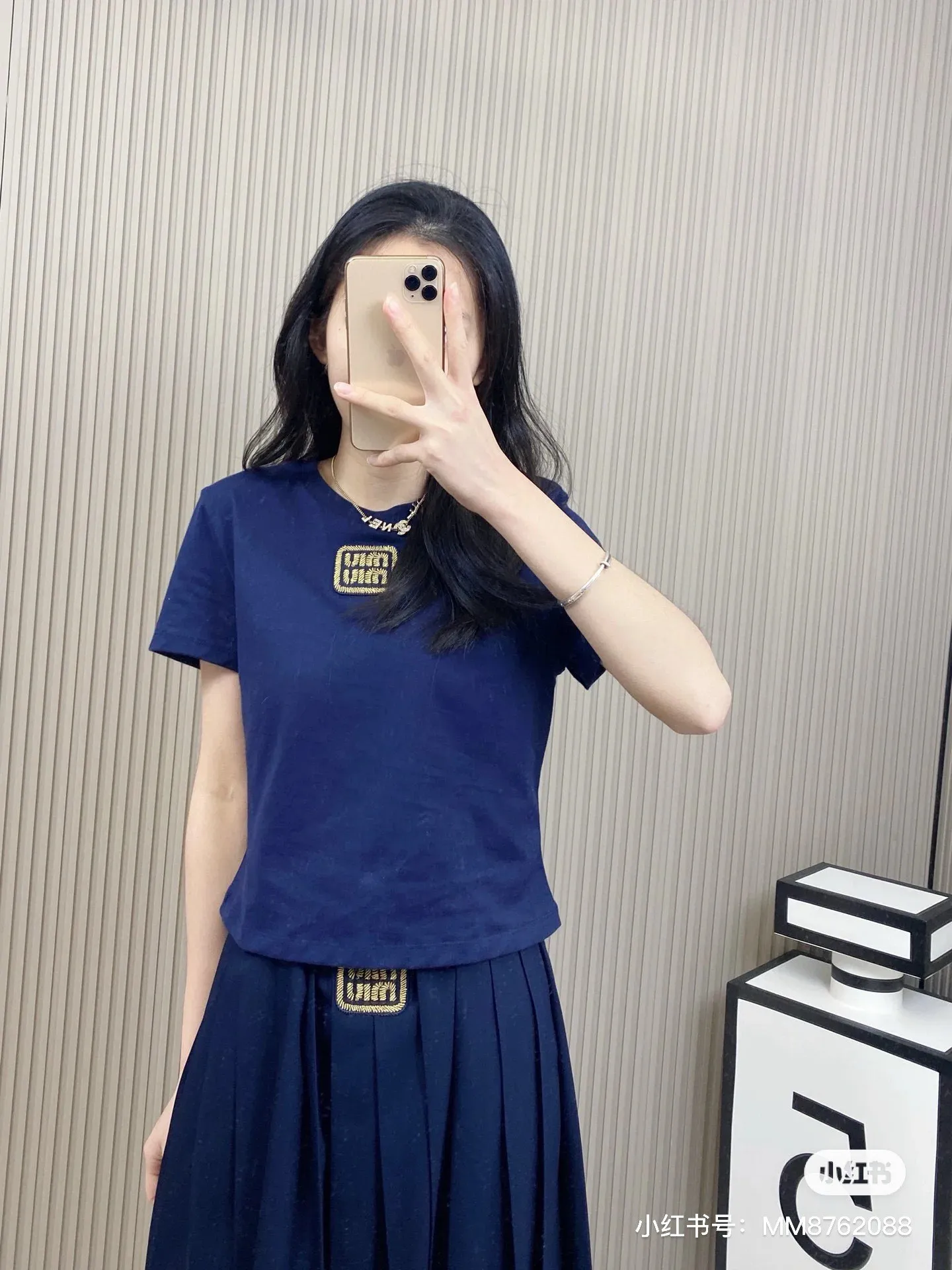M 145#Miumiu • New Arrival ✅✅✅ Quality Size：S M L ：White