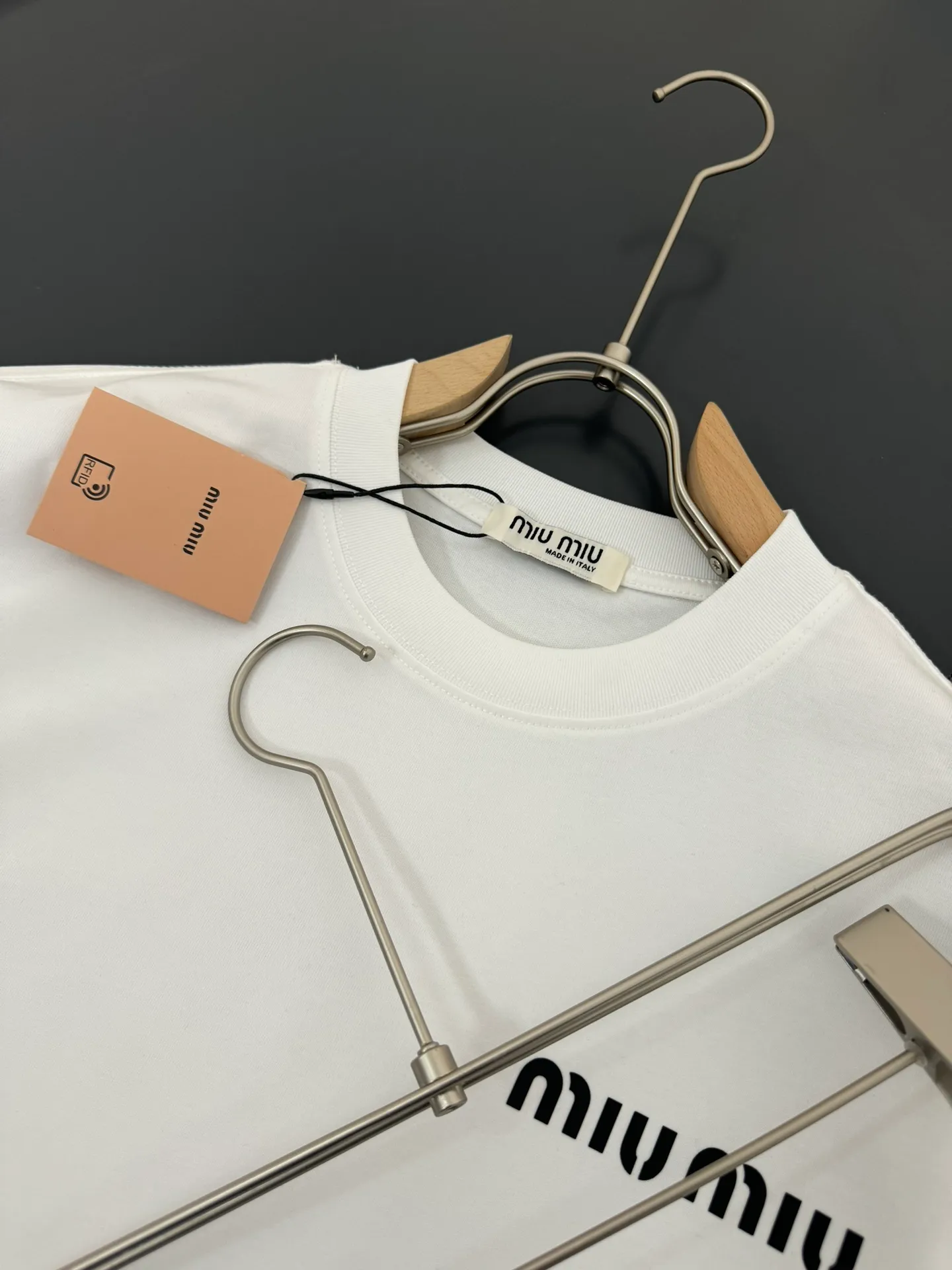 Miu Miu*320g t logo New Arrival t ， ， Versatile ：Black White Red Sizes：S M L XL XXL