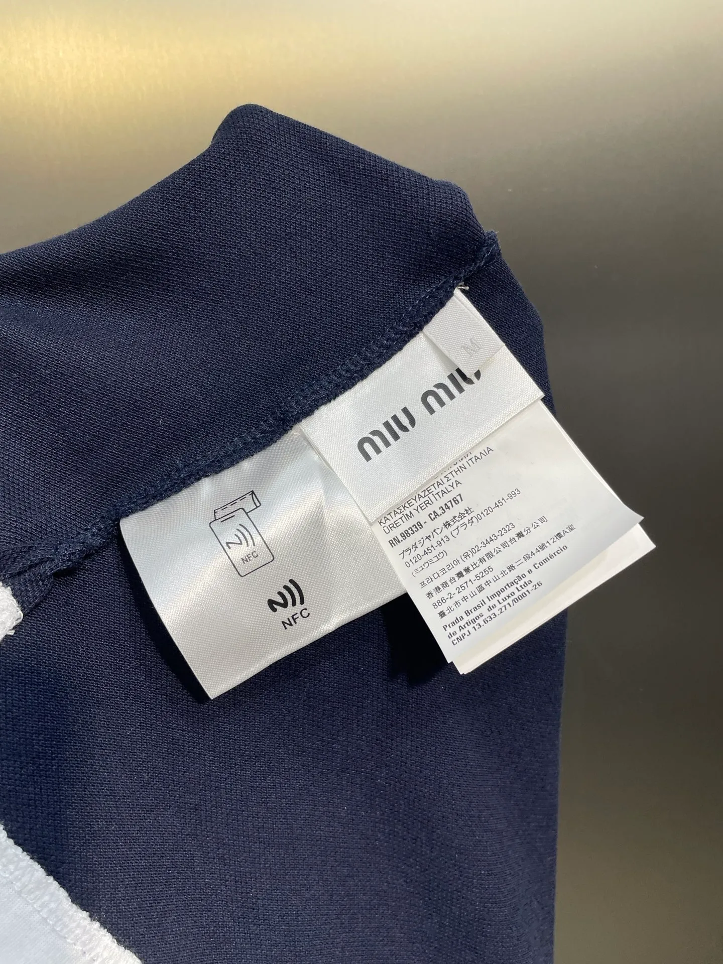 MIU MIU 🌟 24SSClassic POLO Authentic 9000 210 50 1：1 1：1 Size：S M L XL