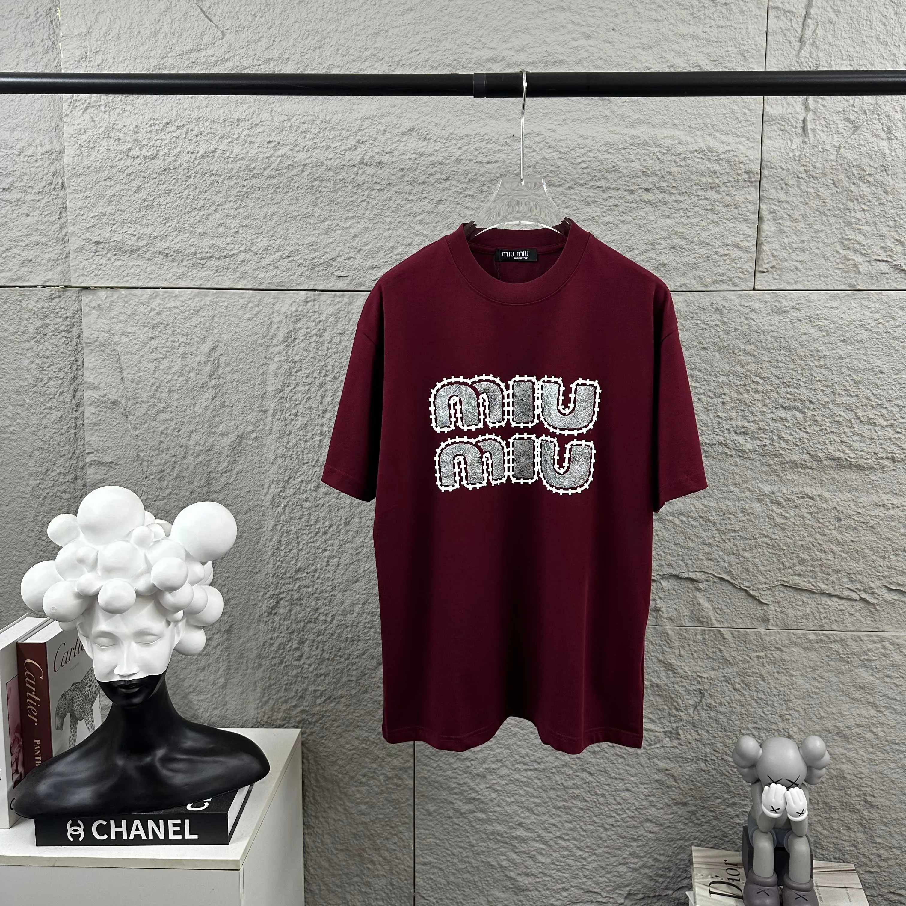 miu miu* 2026 Classic T Same Style ：Black White Red Size： S （90-130 ） M （120-150 ） L （140-165 ） XL （160-180 ） XXL （180-210 ）