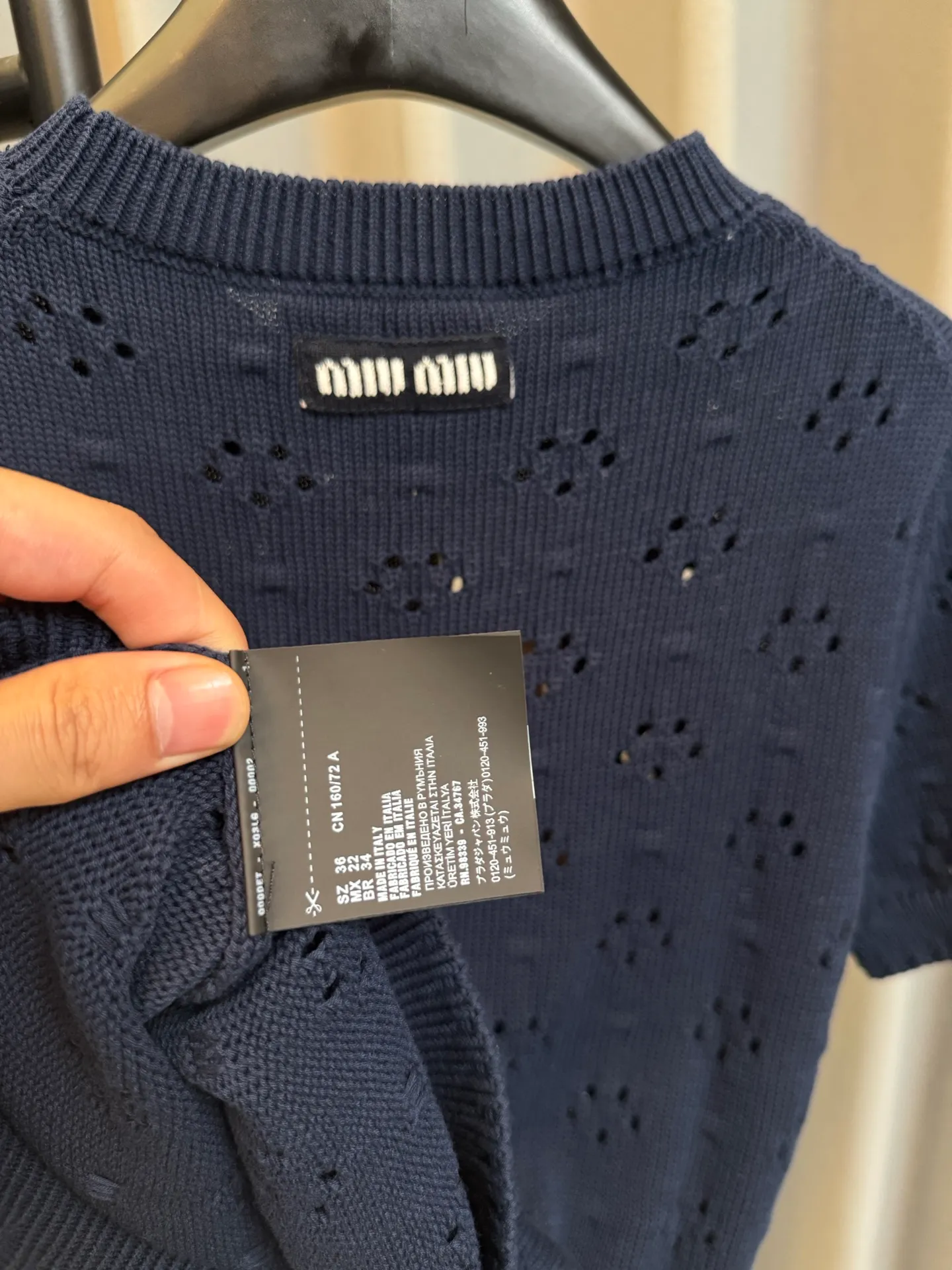 P200 Miumiu/ 26Ss White （Navy Blue- ） ，Breathable ， ！ + ， ， （。 ， 。 or ， get！Miu 。 Size：s/m/l/