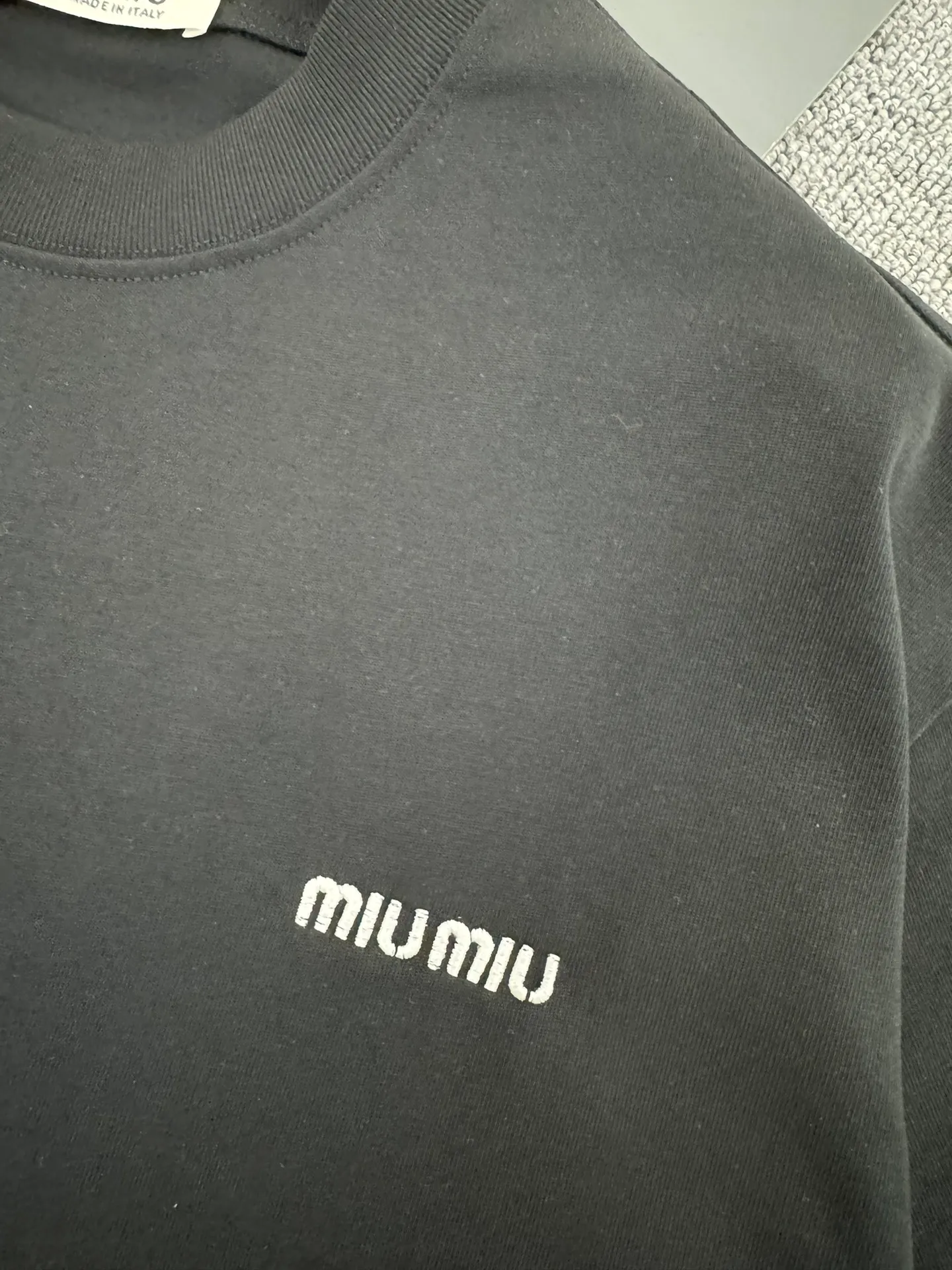 Miu Miu* 280g t logo New Arrival t ， ， Versatile ：White Black Sizes：S M L XL XXL