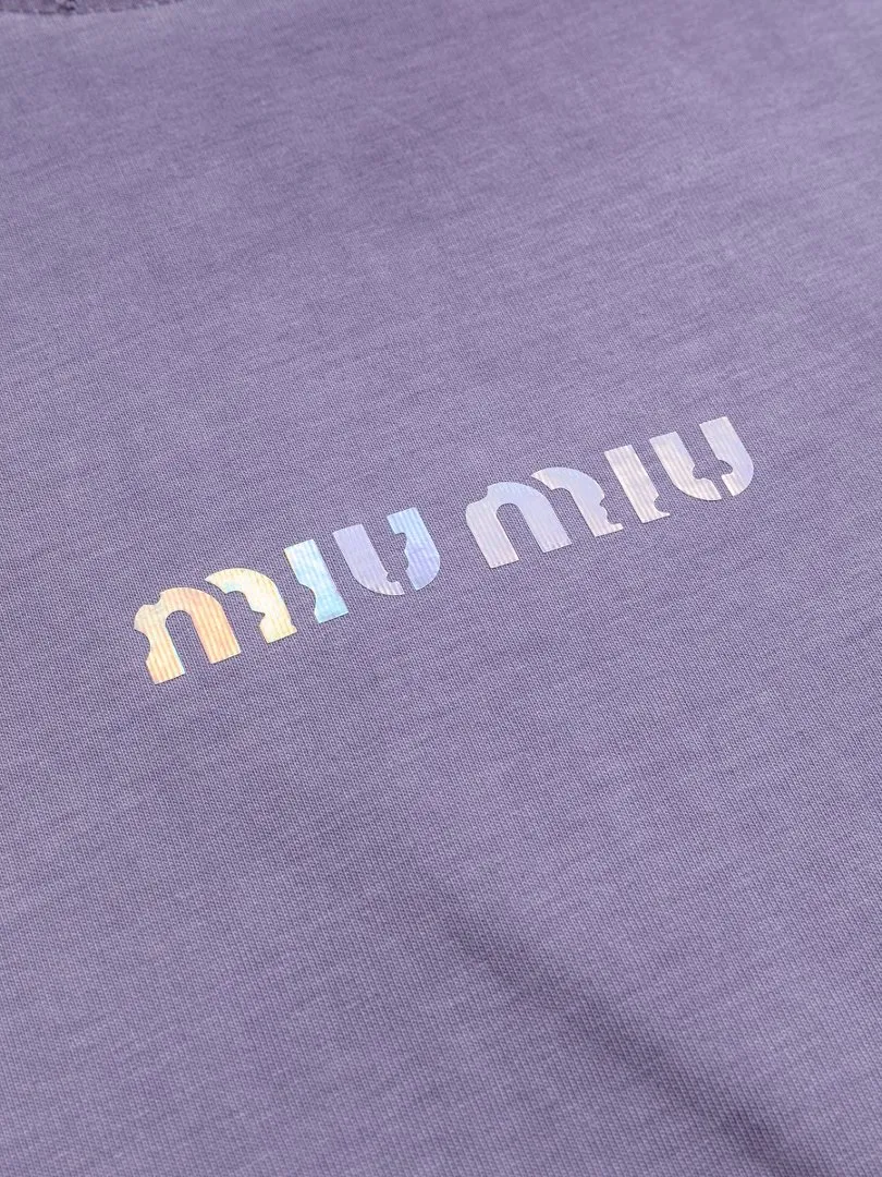 P90✨🔥 [MIU MIU ] 2026FW T Premium 26s 300 ： Purple Size：S M L XL 2XL