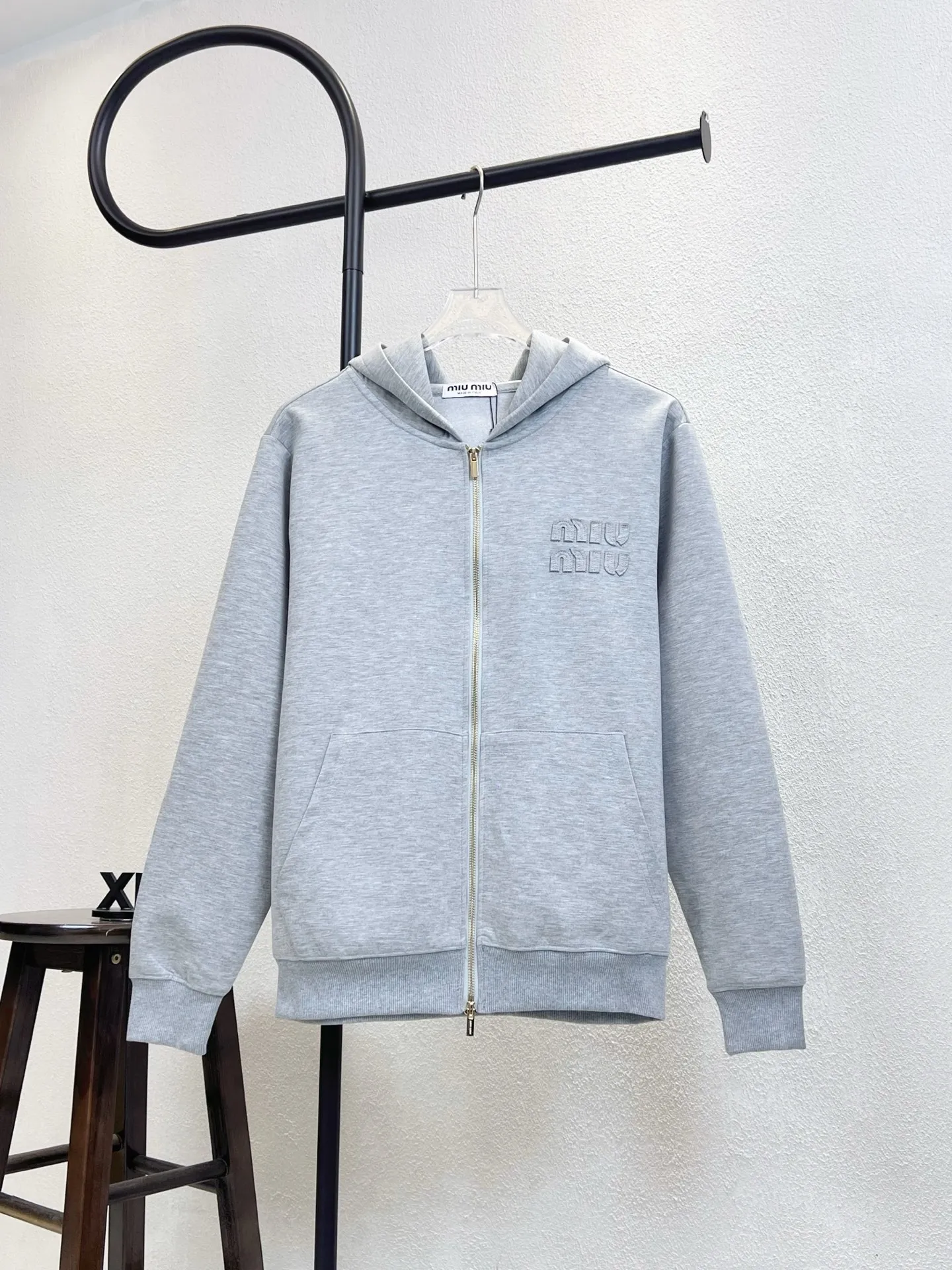 X 258 (Gray) MIUMIU 420 Same Style oversize 200 1:1 Premium :Gray Size:S-XL