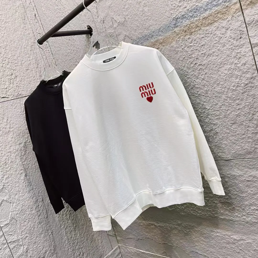 miu miu 2025 New Arrival logo Same Style Size：S M L XL XXL ：Black White
