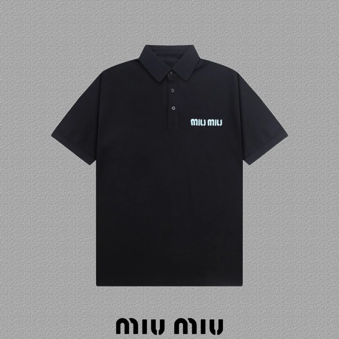 P100✨🔥 [miumiu ] 2026FW POLO ：Black White Size：S-XXL