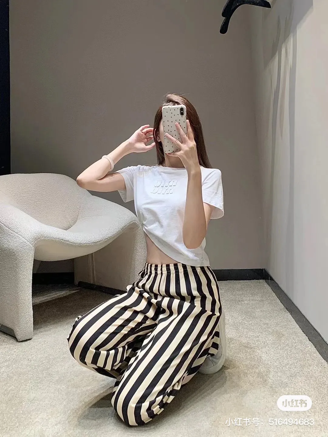 M 146#Miumiu • New Arrival ✅✅✅In Stock Quality Size：S M L ：White Gray