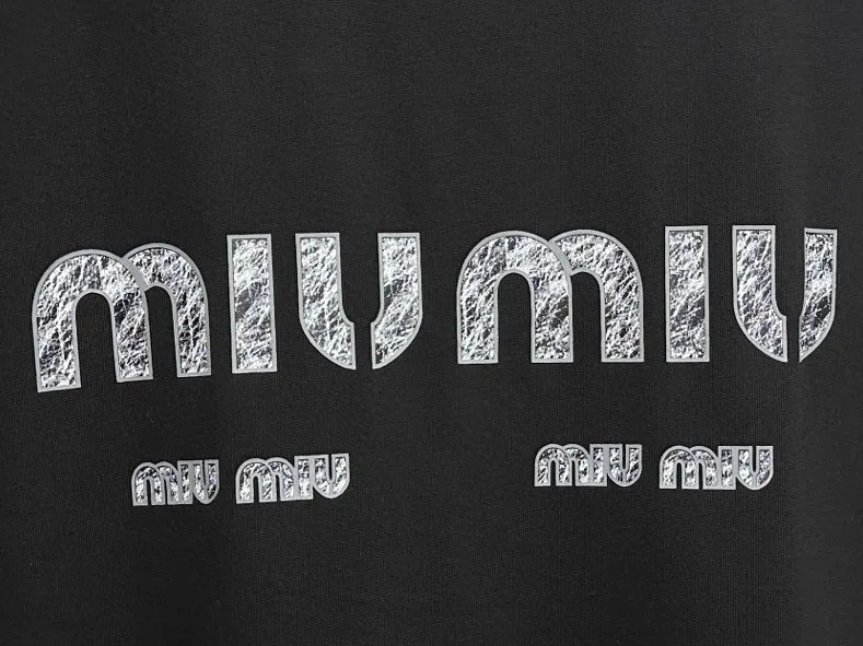 【Miu Miu】 25ss New Arrival T 260g ， 。 、 ， 。 Size：XS-L